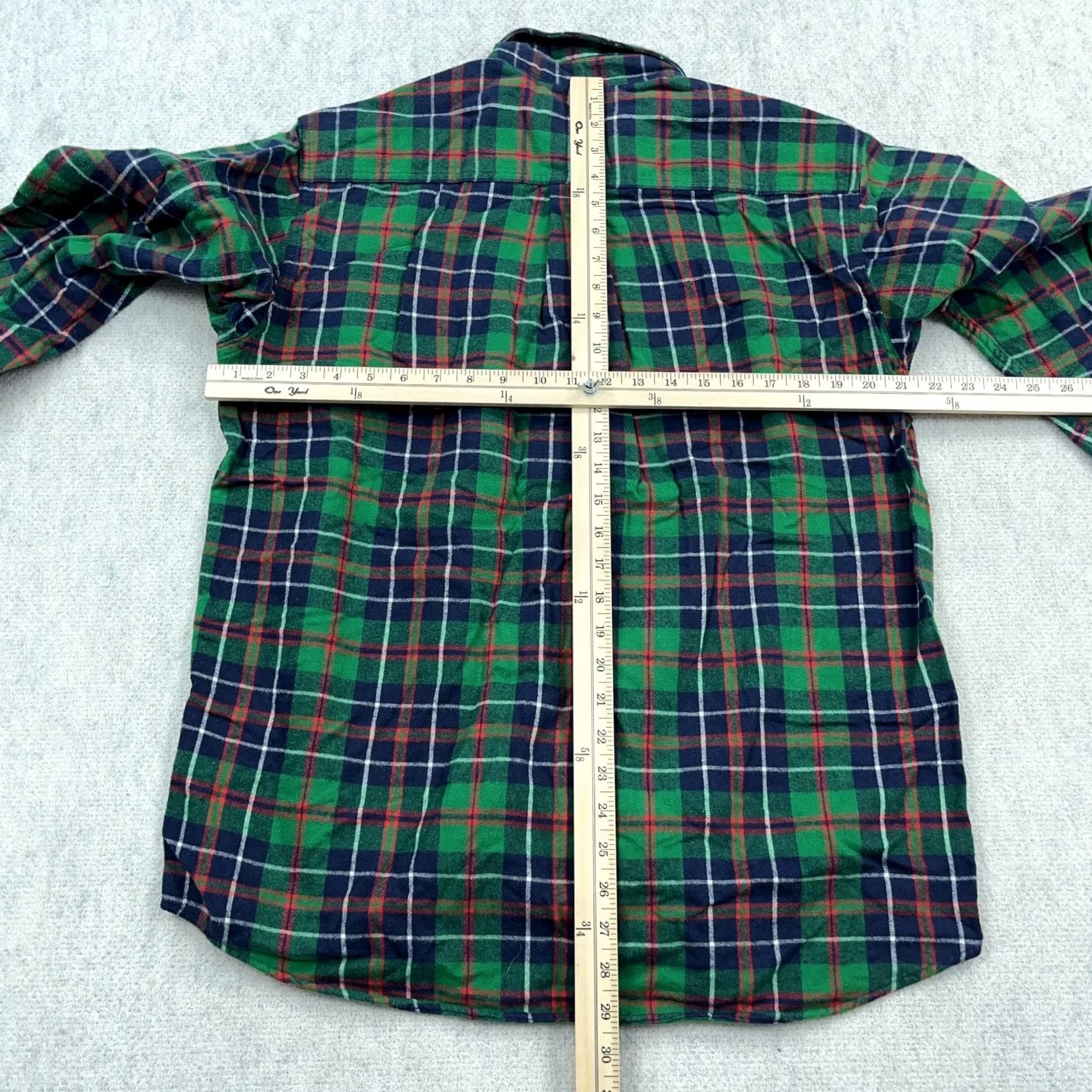 Vintage LL Bean Flannel Shirt Men Medium Green Plaid Traditional Fit Button Up Camp B2 Size US M / EU 48-50 / 2 - 4 Thumbnail
