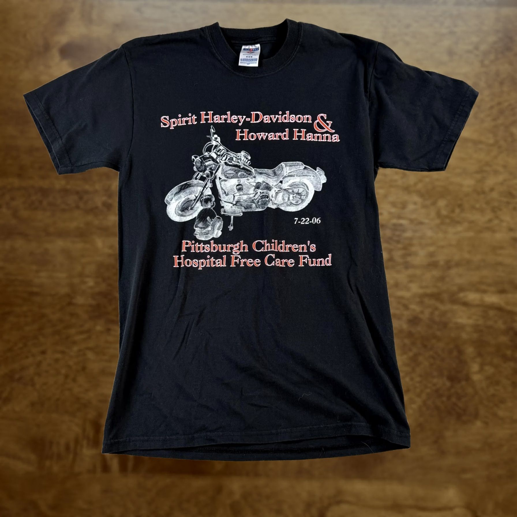 Jerzees Jerzees Vintage Black Harley Davidson Shirt Mens Medium Pittsburgh Motorcycle Tee Size US M / EU 48-50 / 2 - 1 Thumbnail