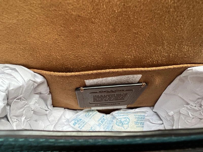 Coach NWT COACH Morgan Saddle Bag Jumbo Floral Blue Turquoise Teal Size ONE SIZE - 6 Thumbnail