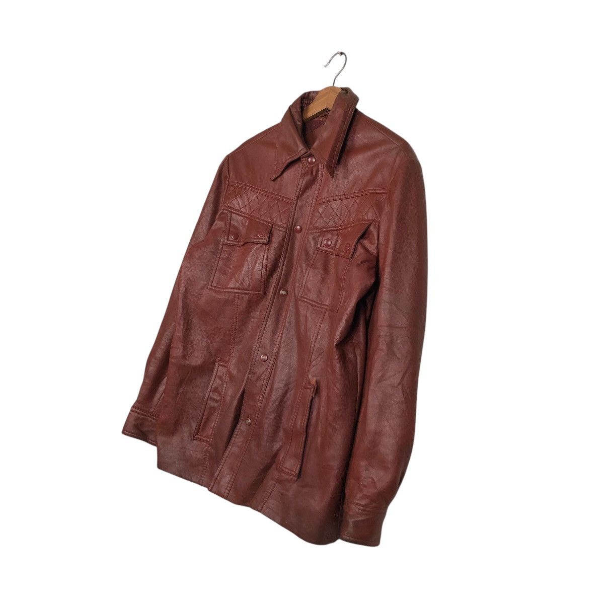 Japanese Brand Vintage Biker Genuine Leather Jacket Male Duds Issey Miyake Size US M / EU 48-50 / 2 - 3 Thumbnail