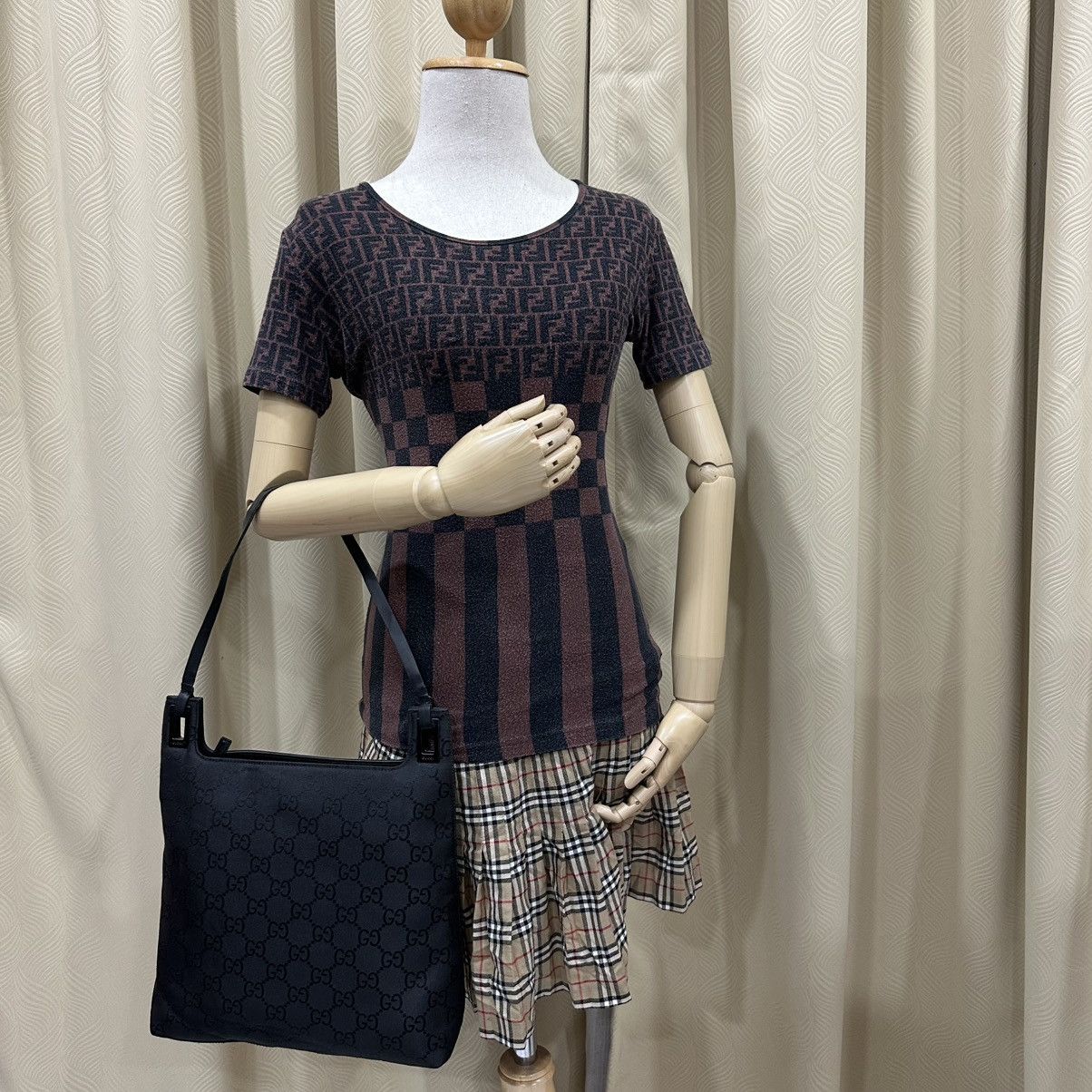 Gucci GUCCI GG BIG MONOGRAM CANVAS SHOULDER BAG 14 Size ONE SIZE - 16 Thumbnail