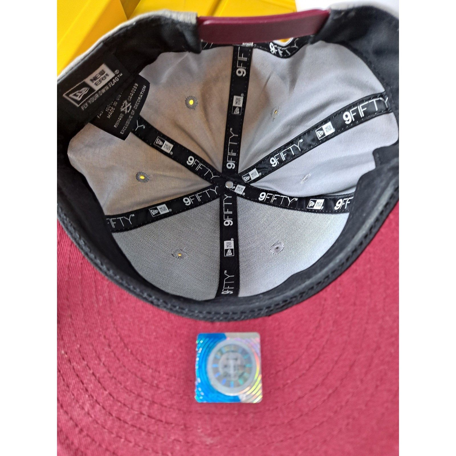 New Era New Era Temple Owls Hat 9FIFTY Snapback Cap NCAA Maroon Gray Size ONE SIZE - 6 Thumbnail
