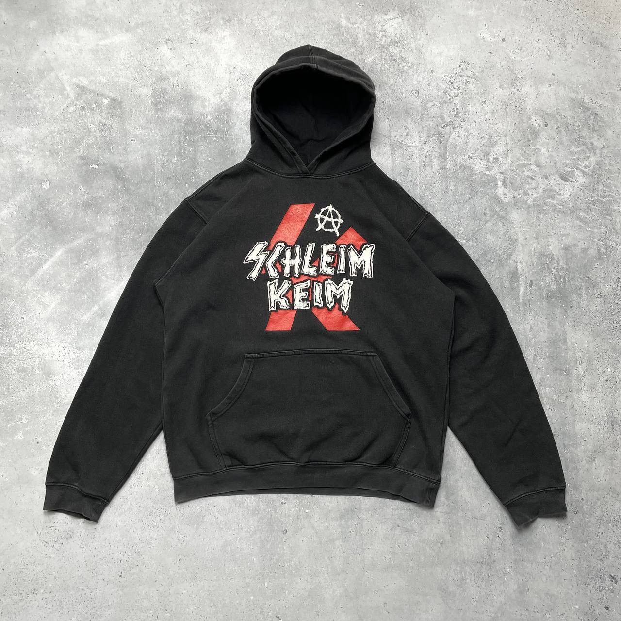 Band Tees × Vintage Vintage 2000s Schleim-Keim Band Hoodie Faded Black Size L Size US L / EU 52-54 / 3 - 1 Thumbnail
