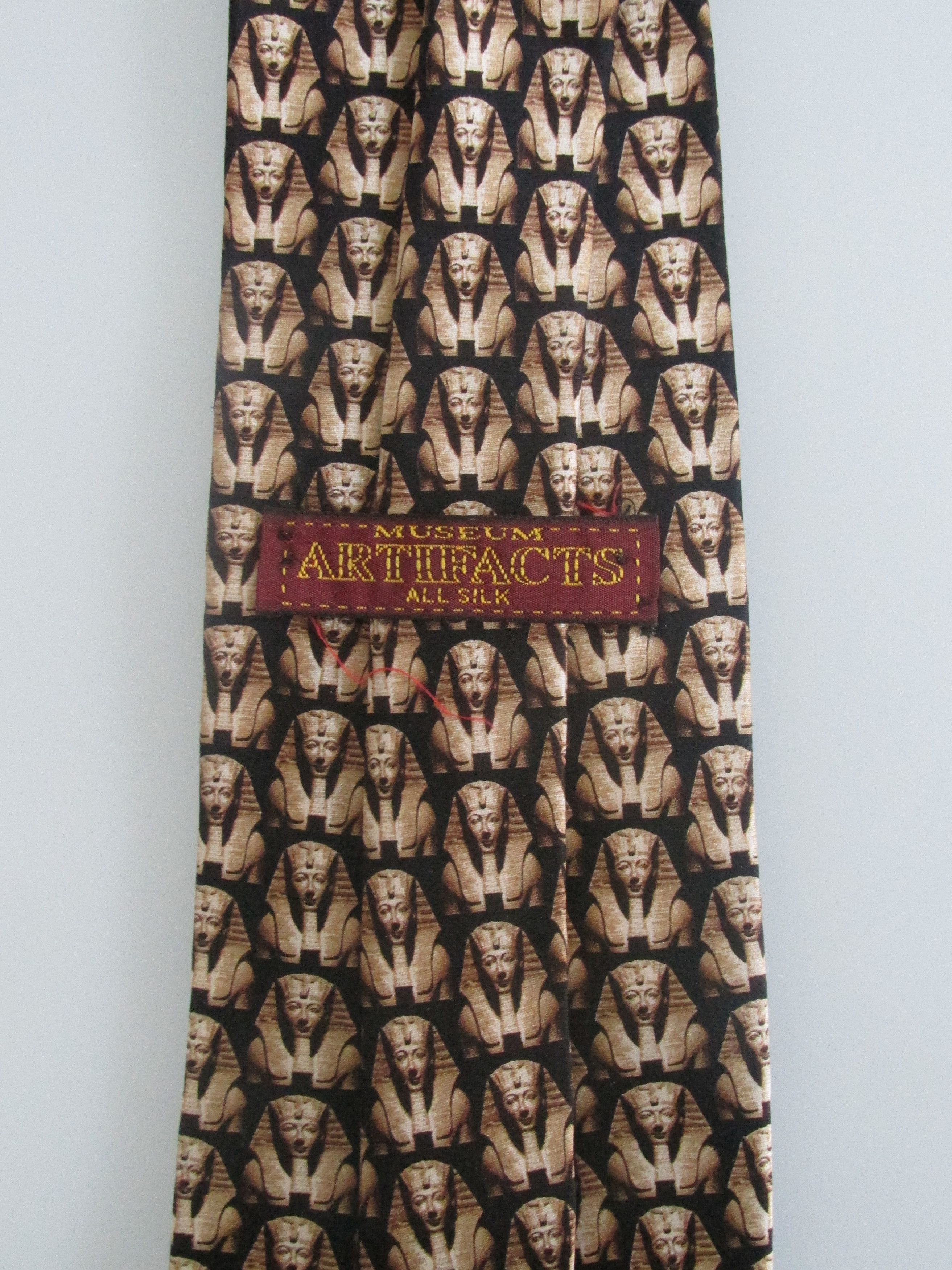 Other Museum Artifacts "Egyptology" Men's Silk Tie Size ONE SIZE - 4 Thumbnail