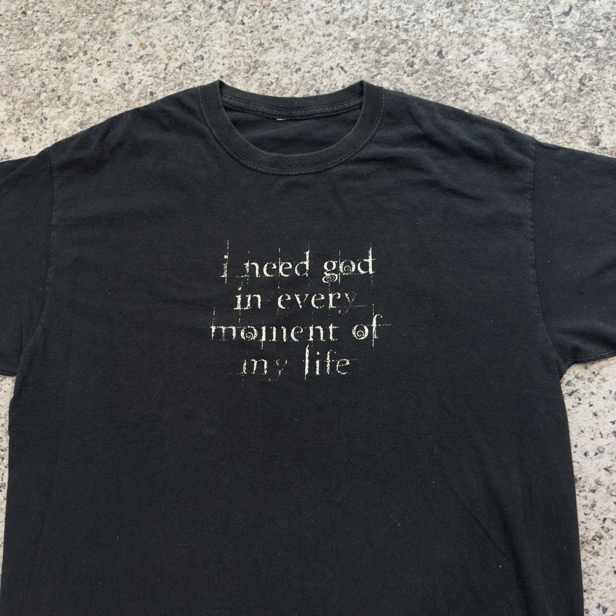 Vintage I Need God In Every Moment Of My Life Shirt Thrashed Grunge Size US L / EU 52-54 / 3 - 2 Thumbnail