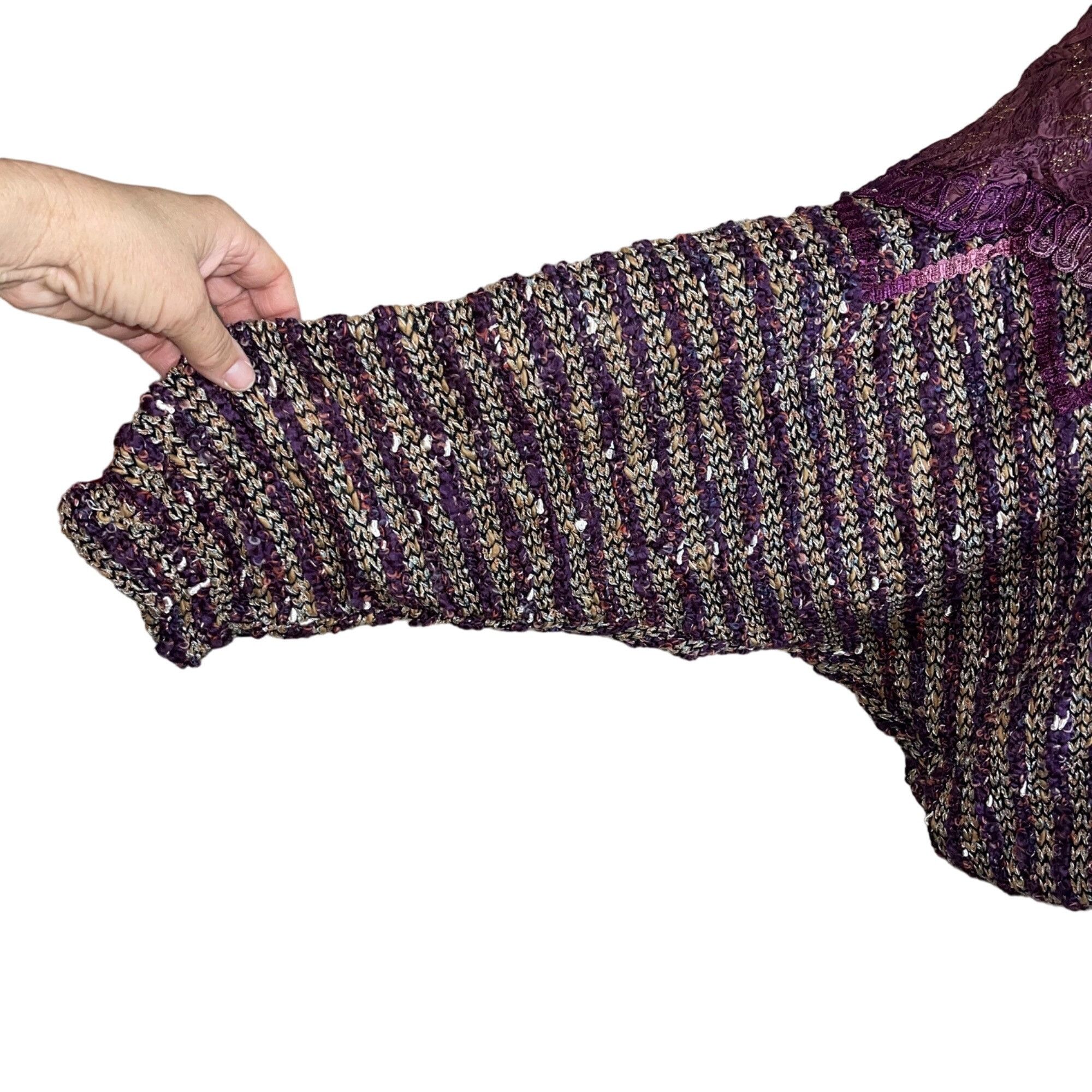 Vintage Vintage Womens Sweater Size Large Purple Size L / US 10 / IT 46 - 6 Thumbnail