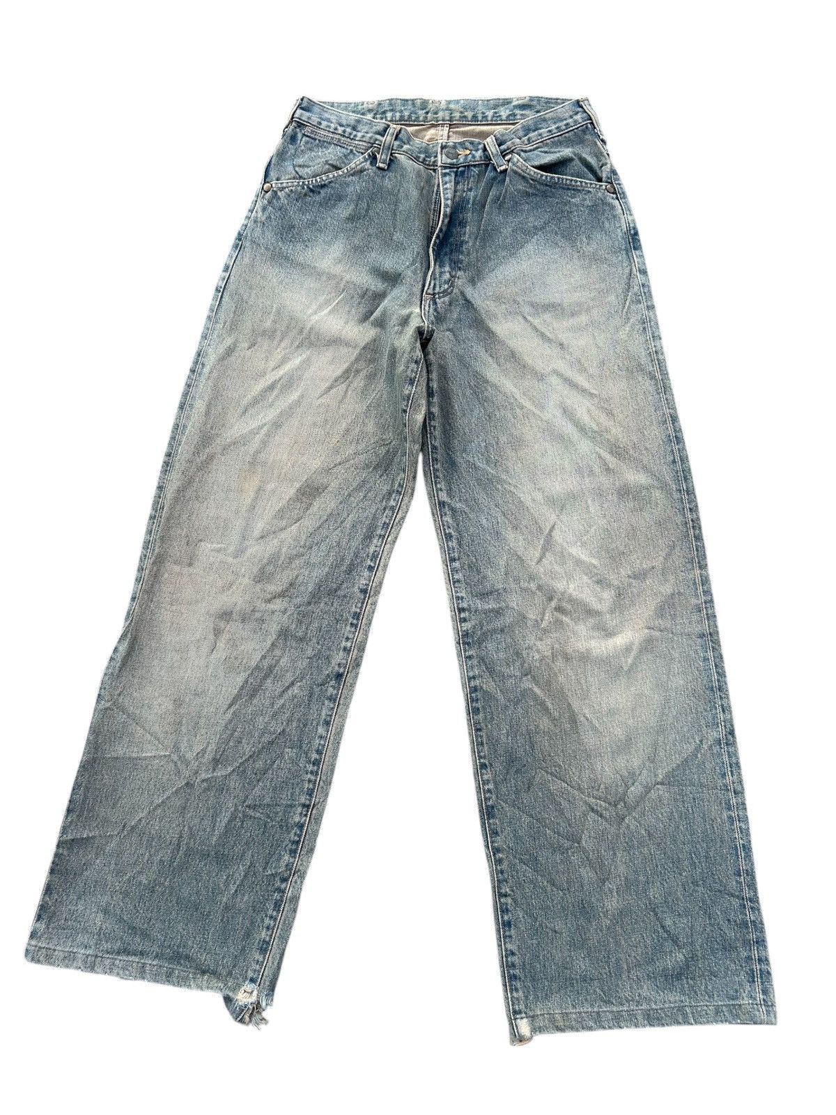 Japanese Brand × Kapital × Vintage Wrangler Selvedge Baggy Distressed Denim Jeans Rusty Size US 31 - 3 Thumbnail