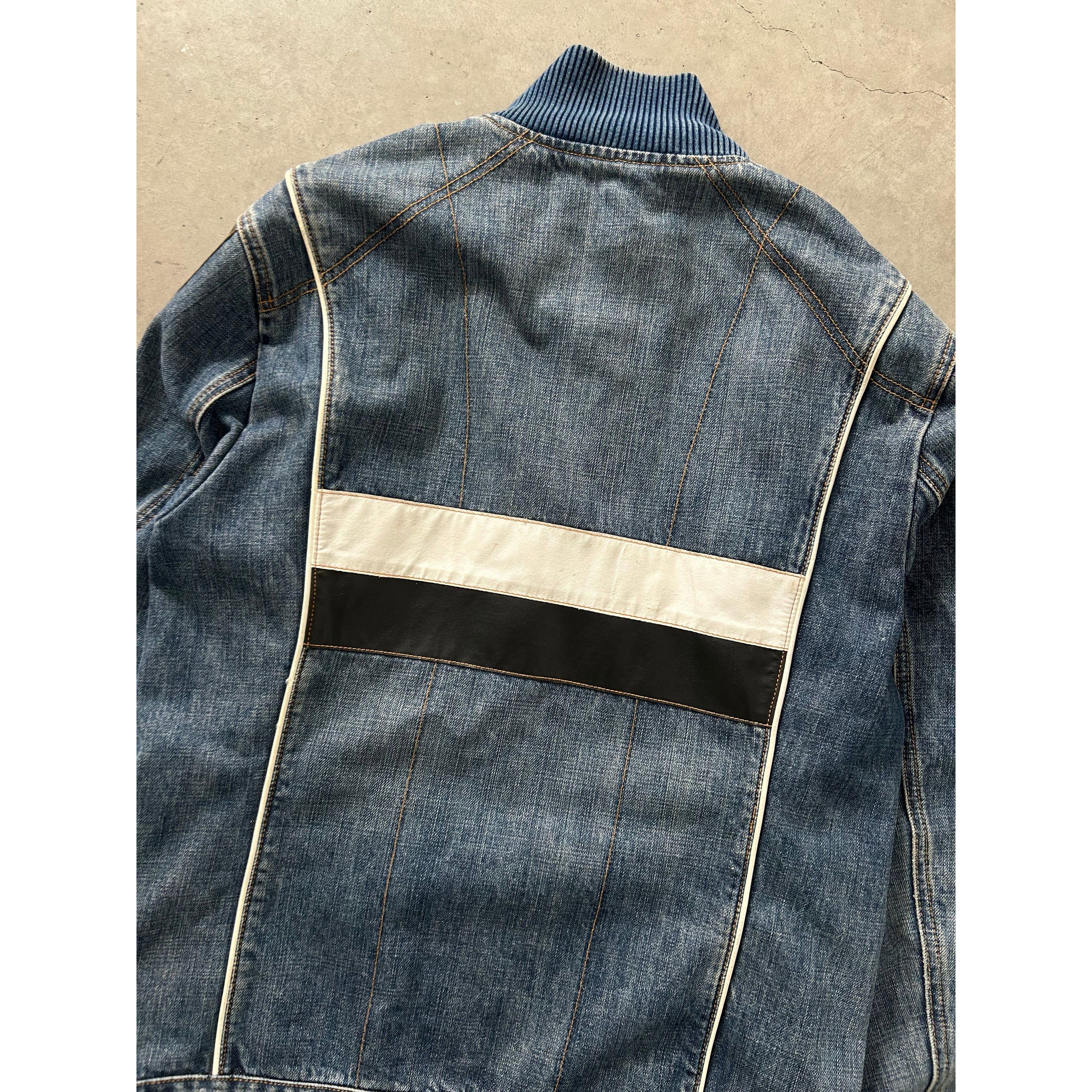 Dolce & Gabbana Dolce & Gabbana Denim Biker Jacket Size US L / EU 52-54 / 3 - 9 Thumbnail
