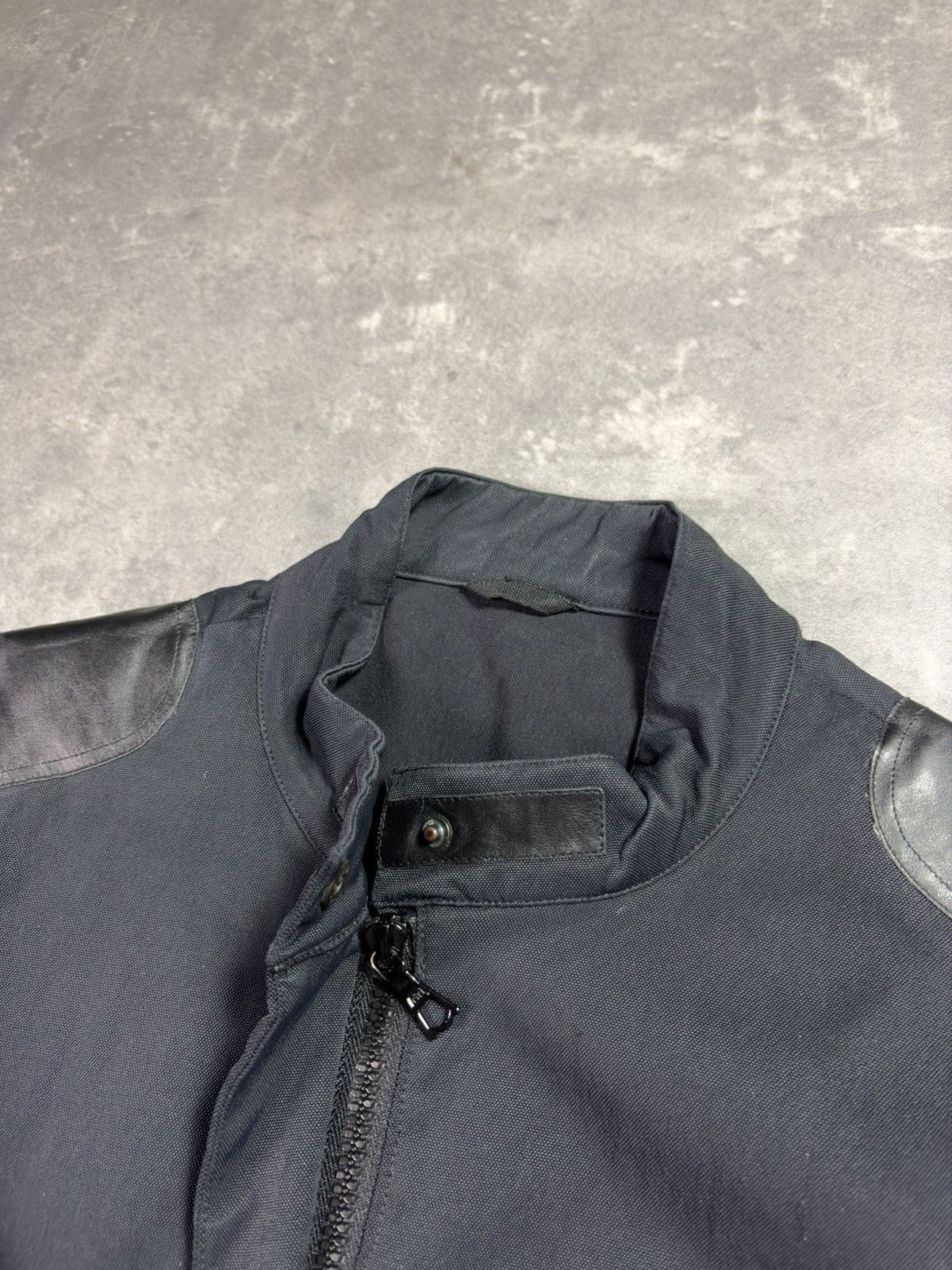 Neil Barrett 90s Neil Barrett Moto Belted Racing Coat 48 50 Leather Patch Size US L / EU 52-54 / 3 - 12 Thumbnail