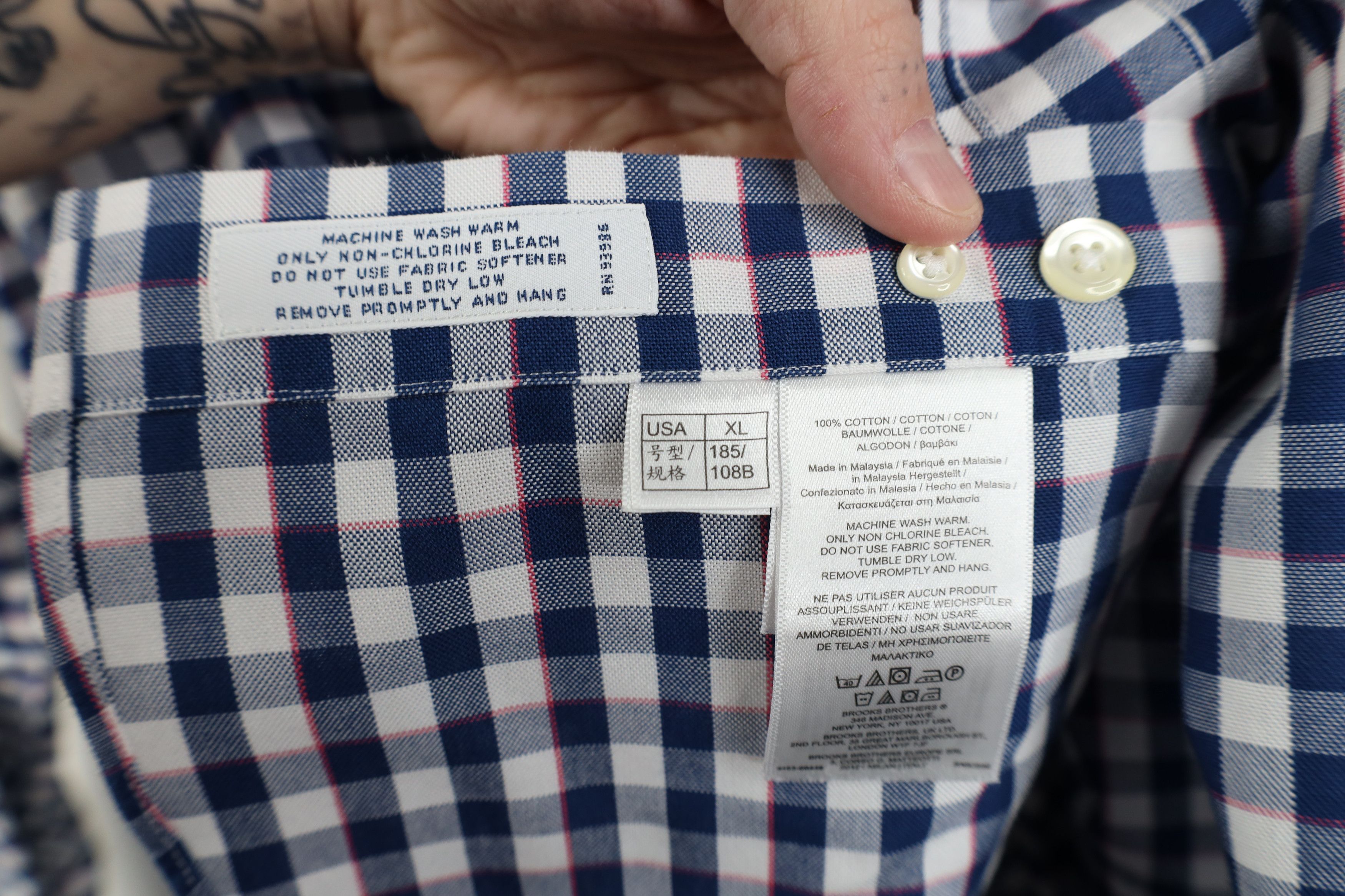 Brooks Brothers Vintage Brooks Brothers Cotton Button Down Shirt OCBD Size US XL / EU 56 / 4 - 11 Thumbnail