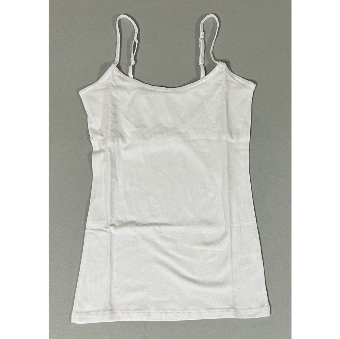 Sonoma SO White Shelf-Bra Cami Camisole Tank Top Shirt Size XS 🤍 Size XS / US 0-2 / IT 36-38 - 2 Thumbnail