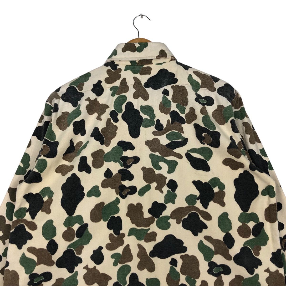 Japanese Brand Bape Style Button Up Oxford Shirt Medium Size US M / EU 48-50 / 2 - 8 Thumbnail
