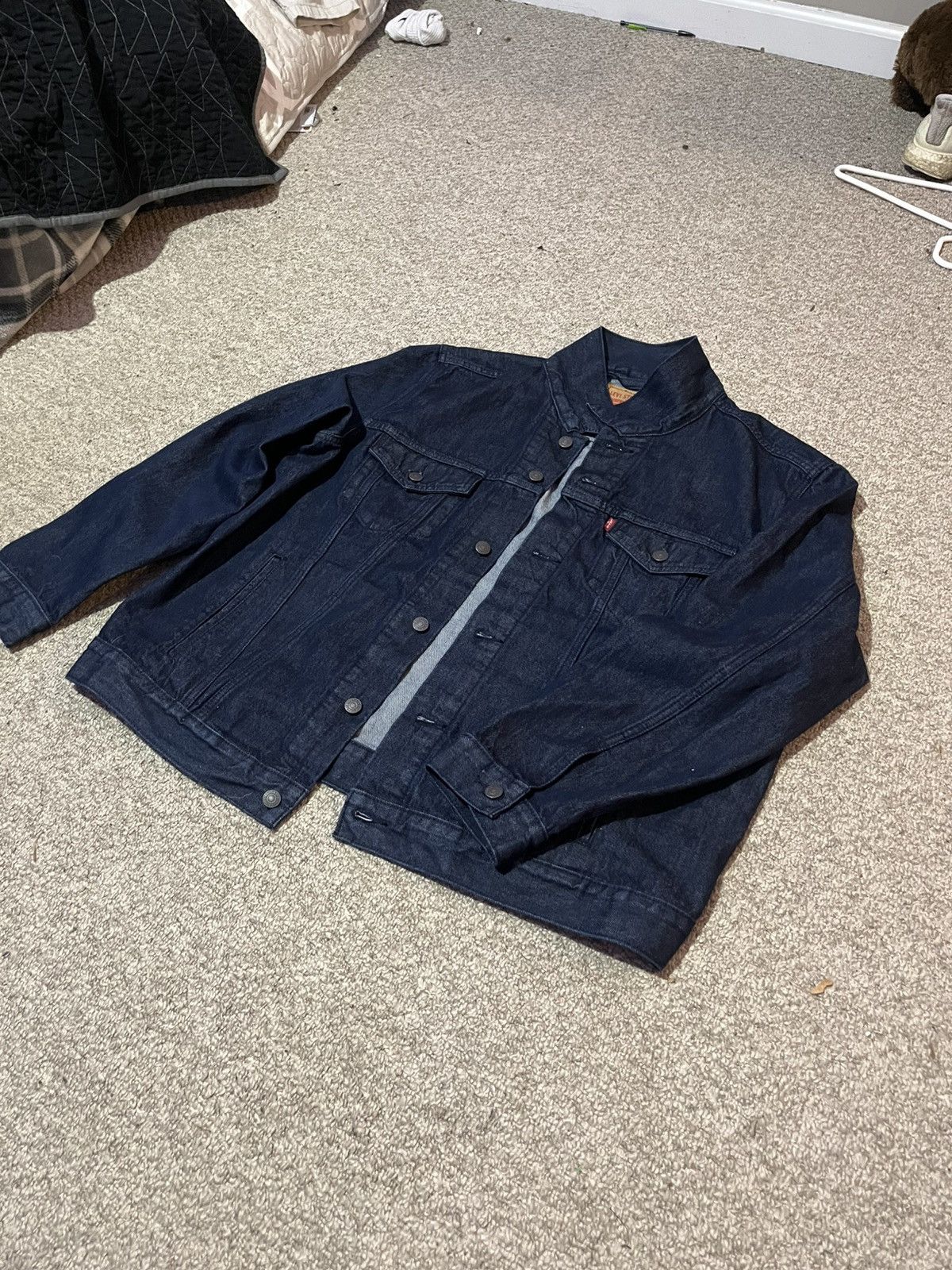 Levi's Levi’s Dark Wash Denim Jacket Size US XL / EU 56 / 4 - 2 Thumbnail