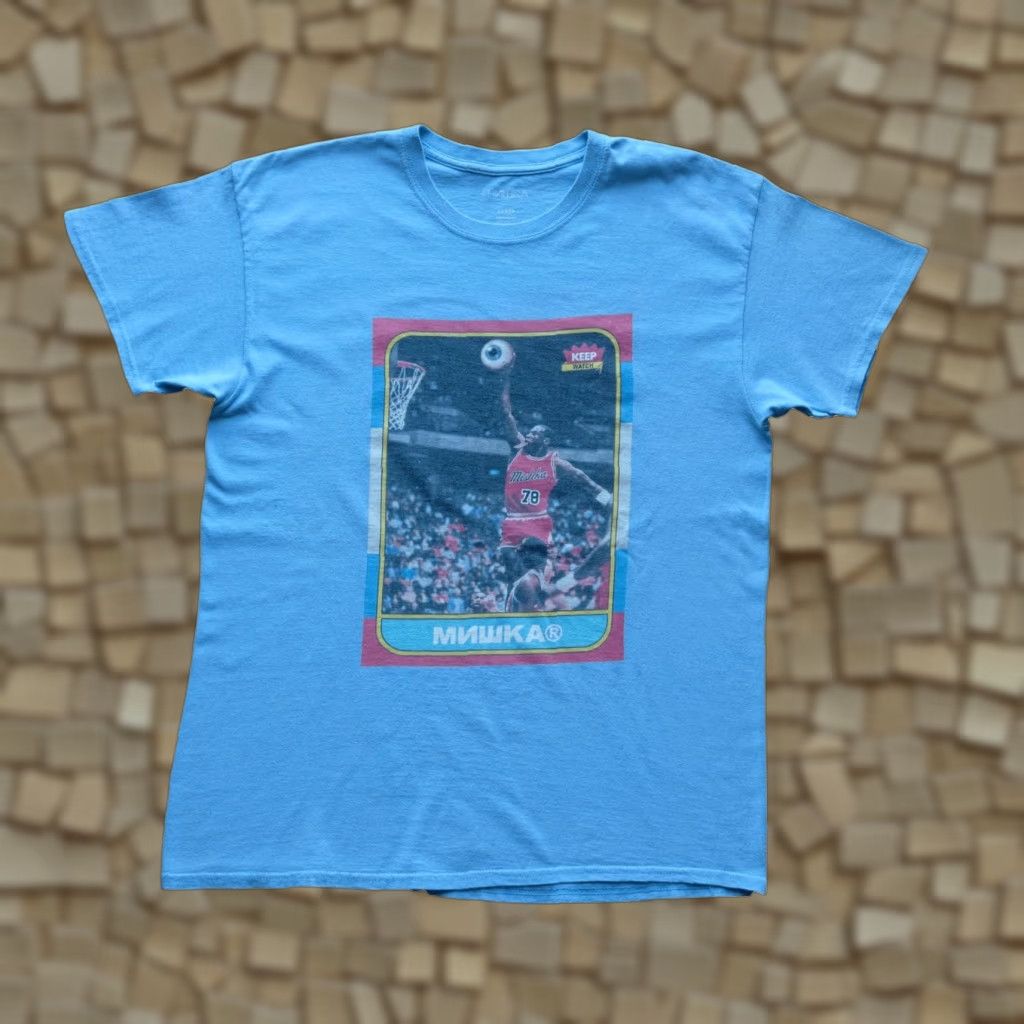Jordan Brand VINTAGE MISKA NYC STREETWEAR MICHAEL JORDAN KEEP WATCH BLUE T SHIRT MEN SZ L Size US L / EU 52-54 / 3 - 1 Thumbnail