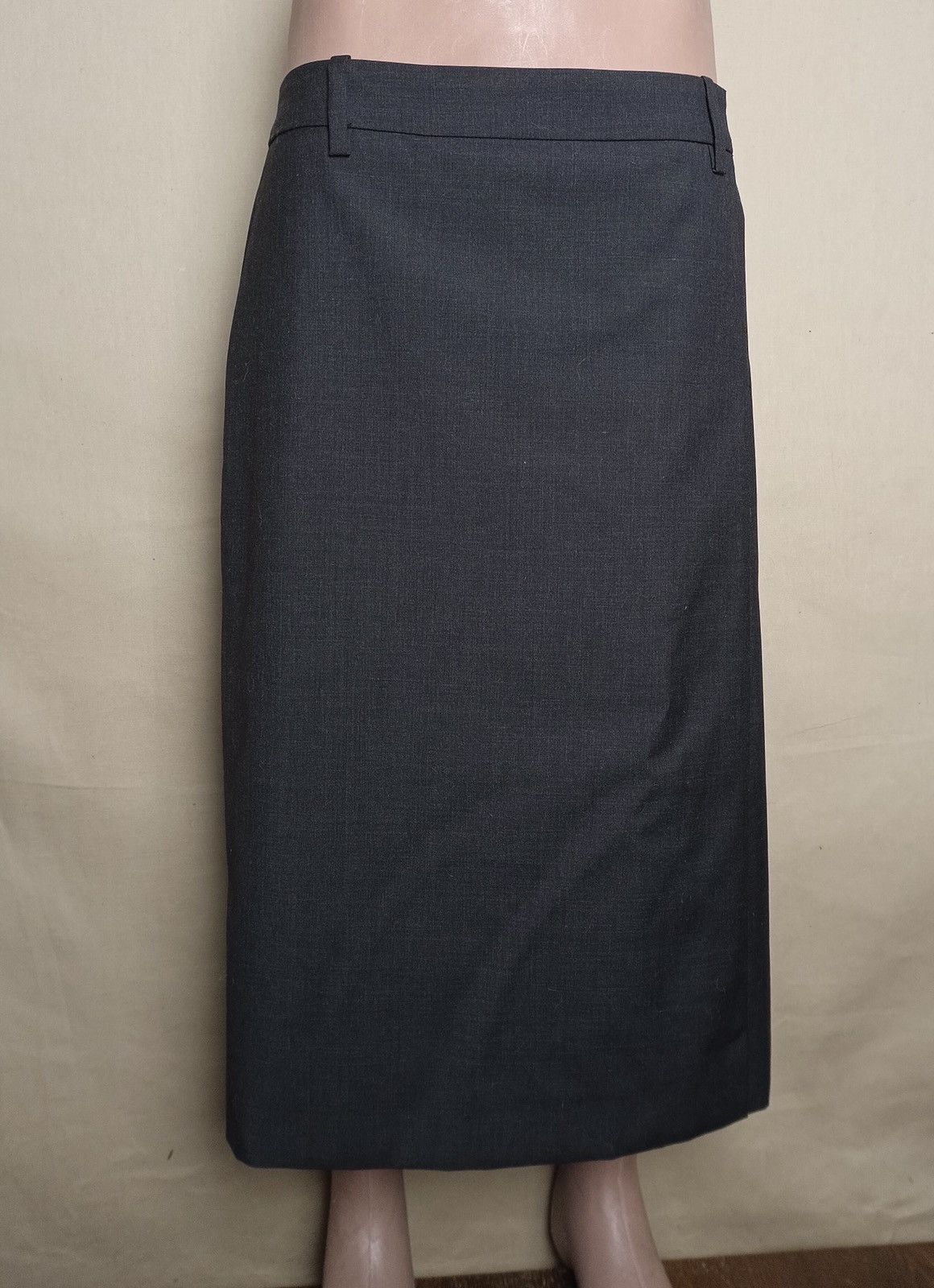 Prada PRADA Dark Grey Wool Pencil Skirt Size EU 44 Size 30" / US 8 / IT 44 - 3 Thumbnail