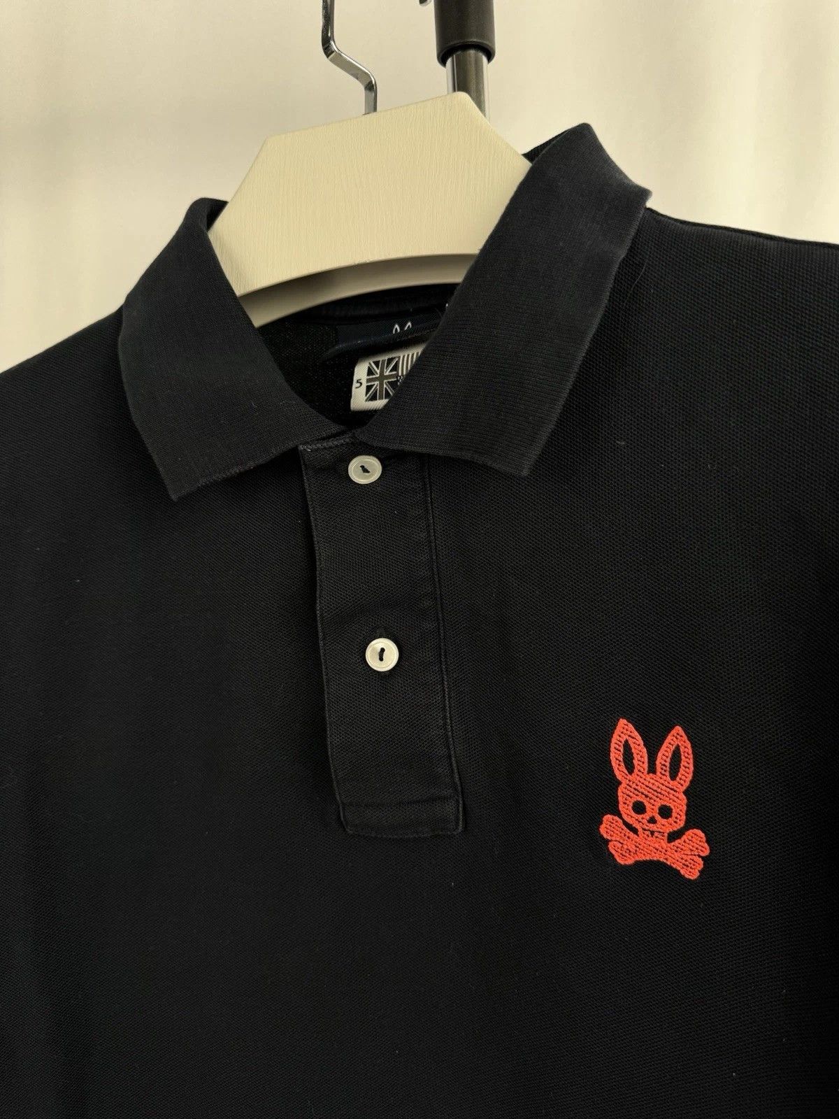 Psycho Bunny Authentic Psycho Bunny Polo – Black Cotton Shirt –Red Embroi Size US M / EU 48-50 / 2 - 4 Thumbnail