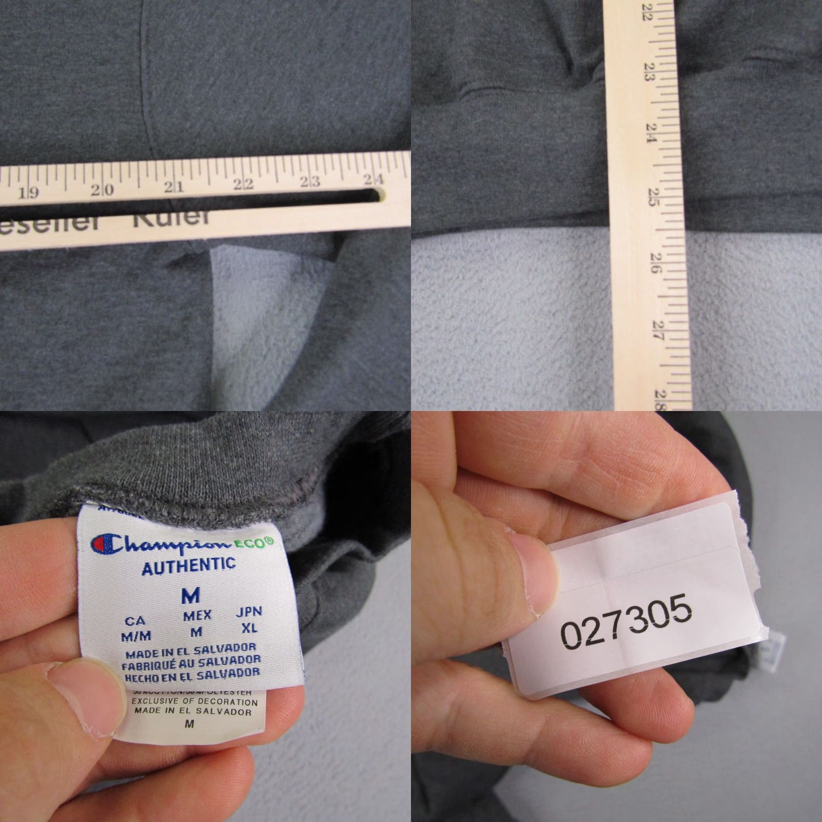 Champion Champion Sweatshirt Mens Medium Gray Crew Neck Pullover Sweater Graphic Print Size US M / EU 48-50 / 2 - 8 Thumbnail