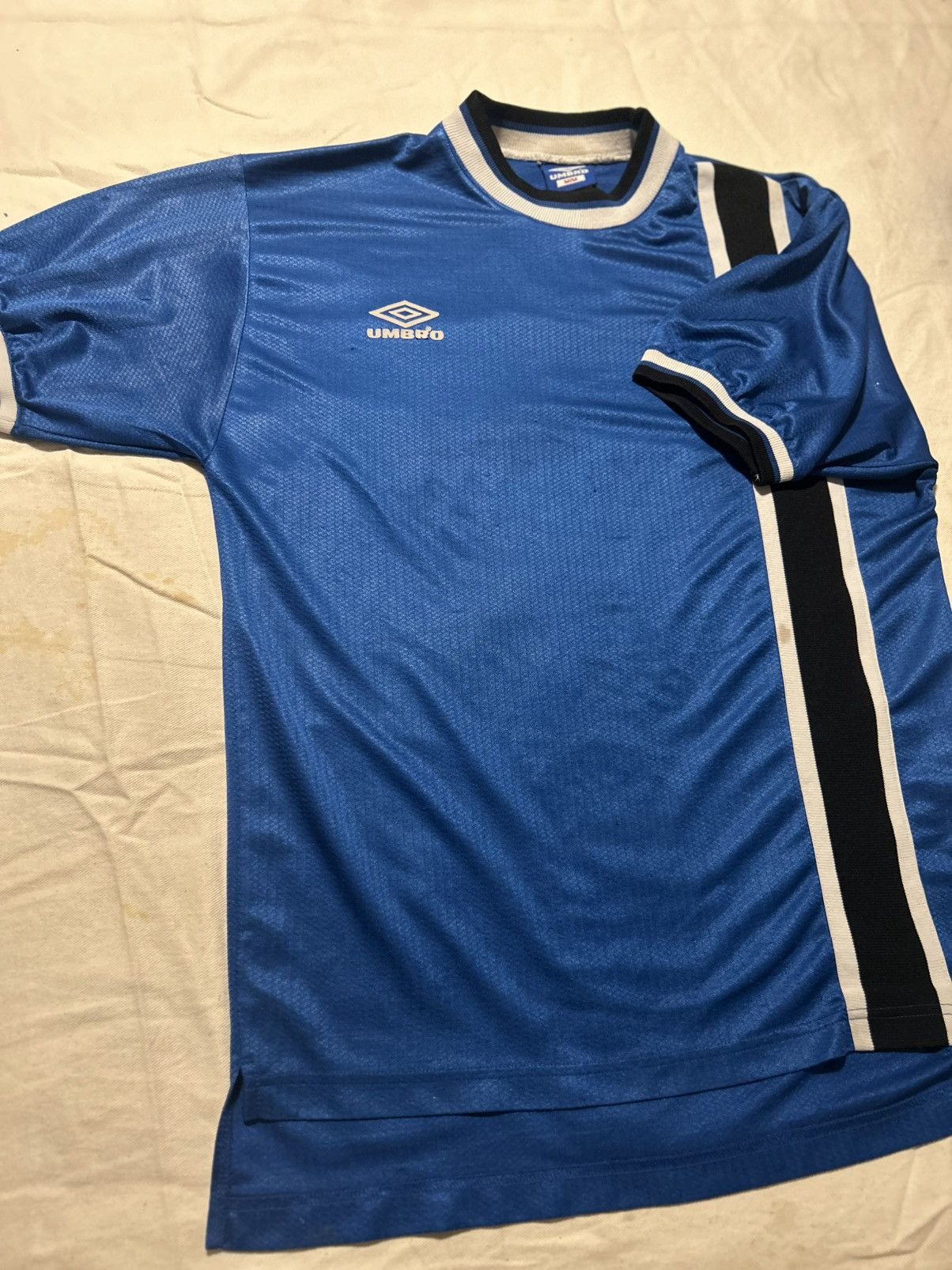 Umbro Vintage 90s Umbro Stripe Jersey Size US M / EU 48-50 / 2 - 3 Thumbnail
