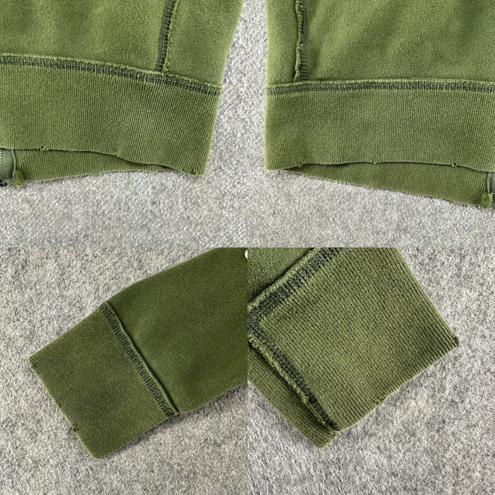 Abercrombie & Fitch VINTAGE Abercrombie & Fitch Hoodie Womens M Green Full Zip Muscle Cotton Spellout Y2K 90s Size M / US 6-8 / IT 42-44 - 8 Thumbnail