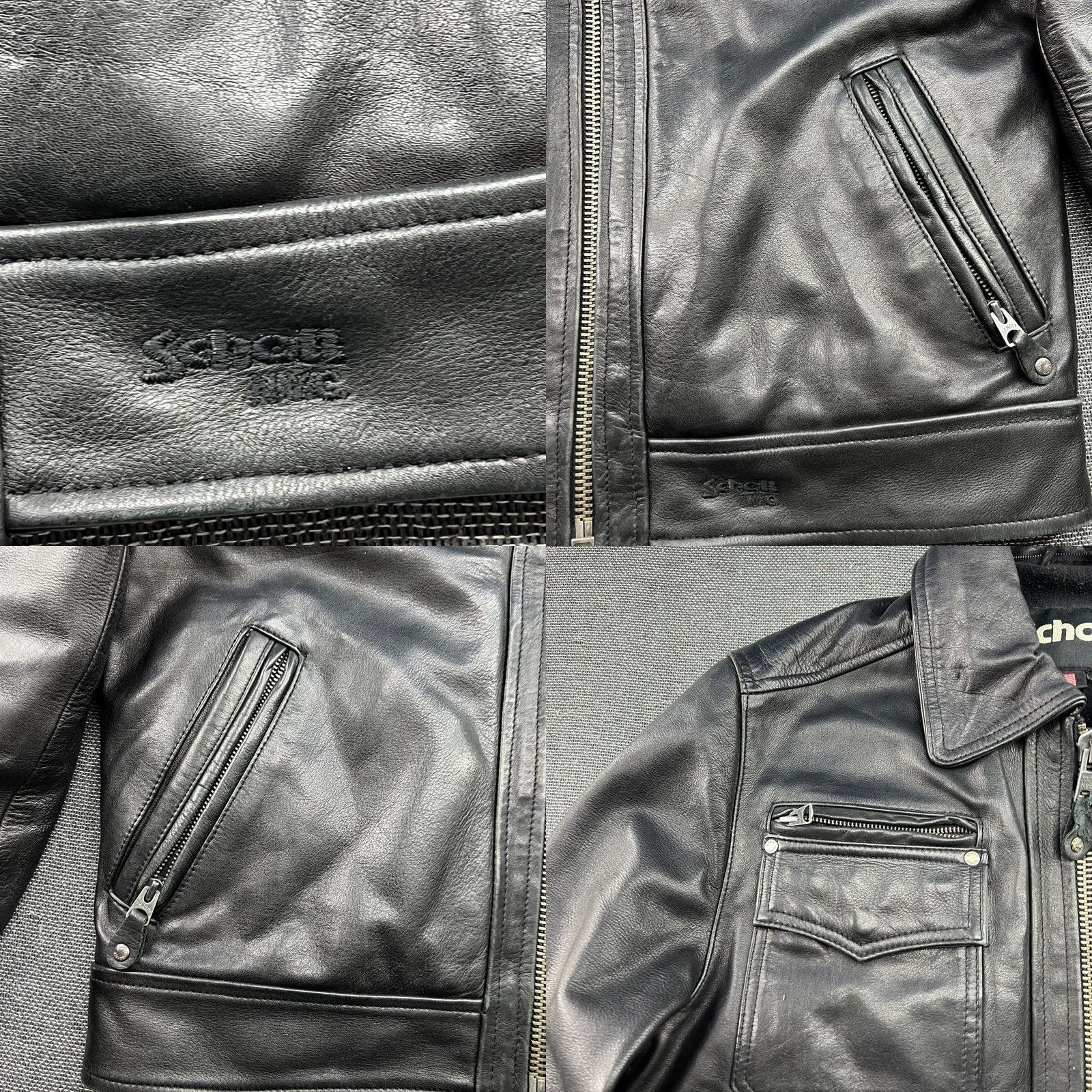 Schott VINTAGE SCHOTT MSG Leather Police Jacket Mens Medium Black Lined USA LC8102 Pockets Mens Brown? Size US M / EU 48-50 / 2 - 8 Thumbnail
