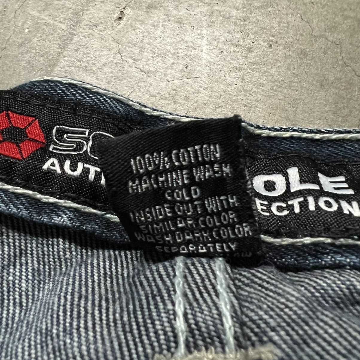 Ed Hardy × JNCO × Southpole Vintage Y2K SouthPole Distressed BAGGY Denim Jeans Size US 36 / EU 52 - 9 Thumbnail