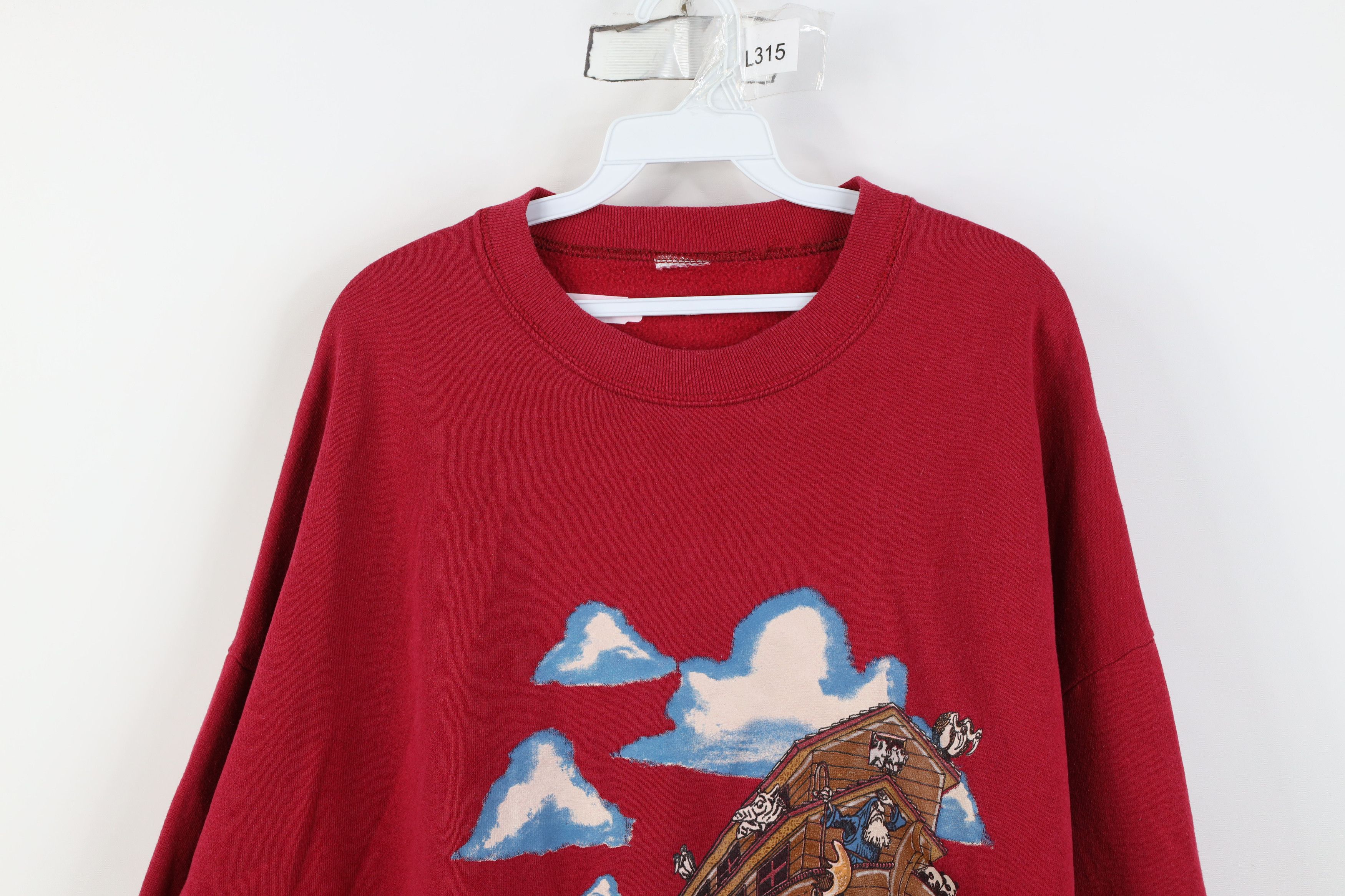 Vintage Vintage 90s Christian Noahs Ark All Over Print Sweatshirt Size 3XL / US 20-22 - 2 Thumbnail