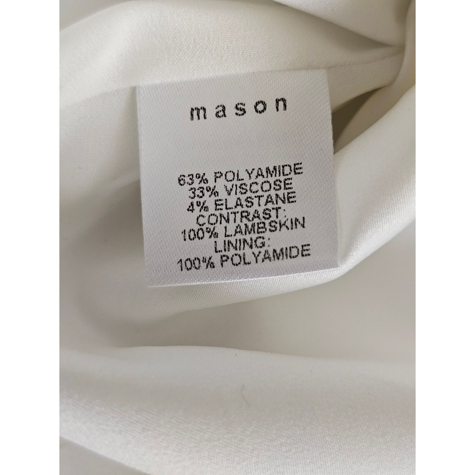 Mason's MASON Ivory Strapless Cocktail Mini Dress w/Lambskin 2 Size XS / US 0-2 / IT 36-38 - 9 Thumbnail