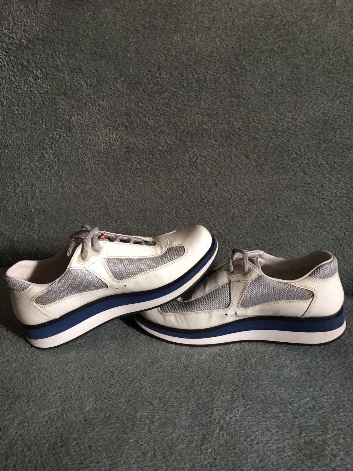 Prada PRADA American Cup Double Sole Patent Leather Sneakers EU 38 Size US 8 / IT 38 - 7 Thumbnail