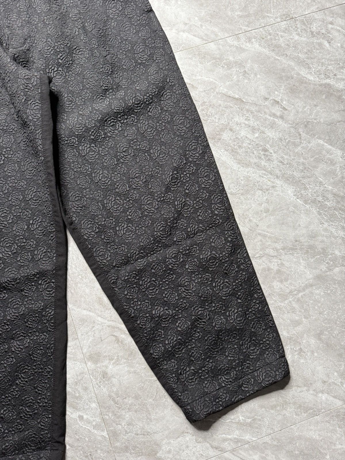 Comme des Garcons CDG Tricots Rose Embossed Detail Wool/Polyster Pants Size US 29 - 5 Thumbnail