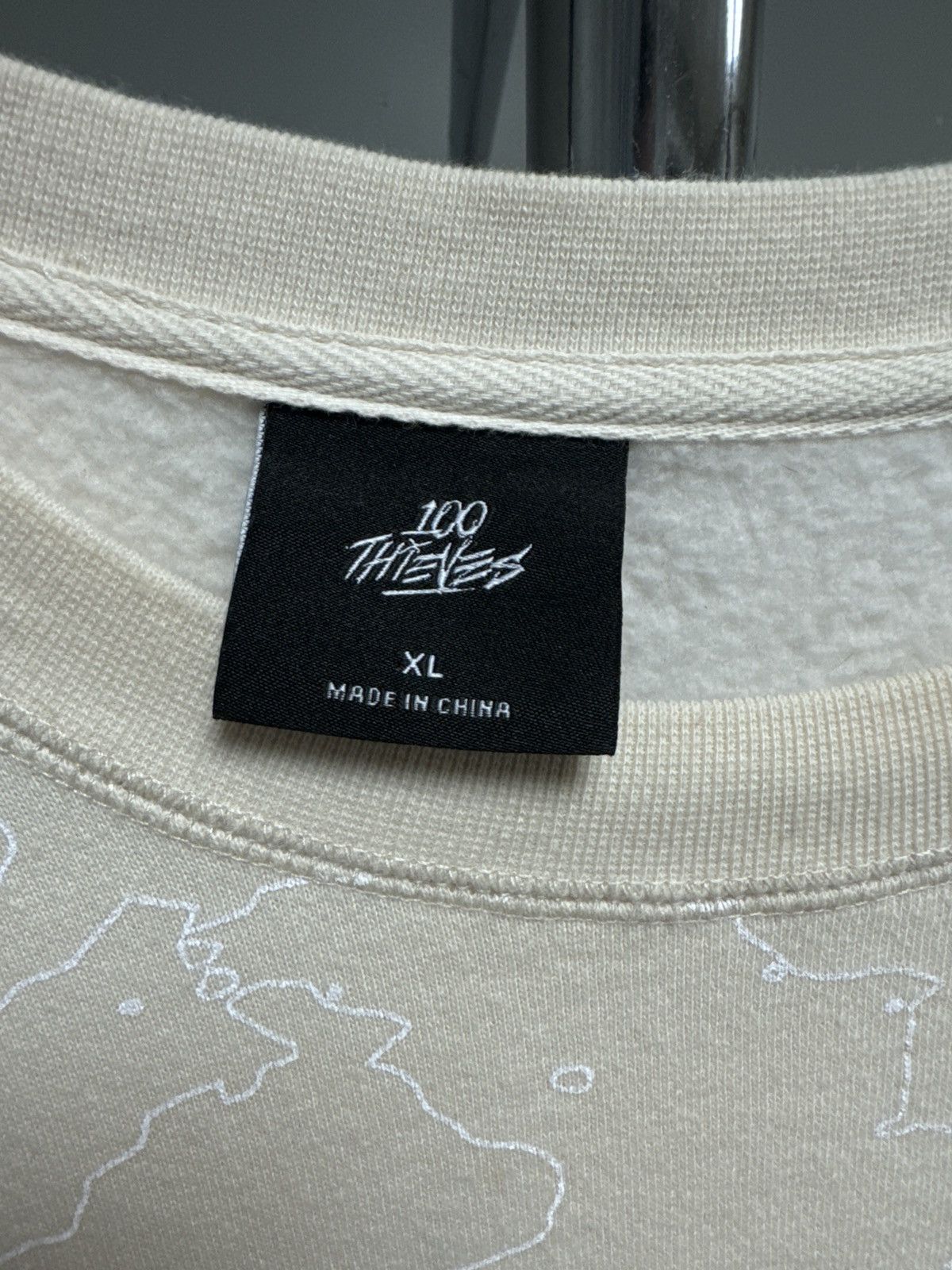 100 Thieves 100 Thieves Topographic Crew Neck Size US XL / EU 56 / 4 - 2 Thumbnail