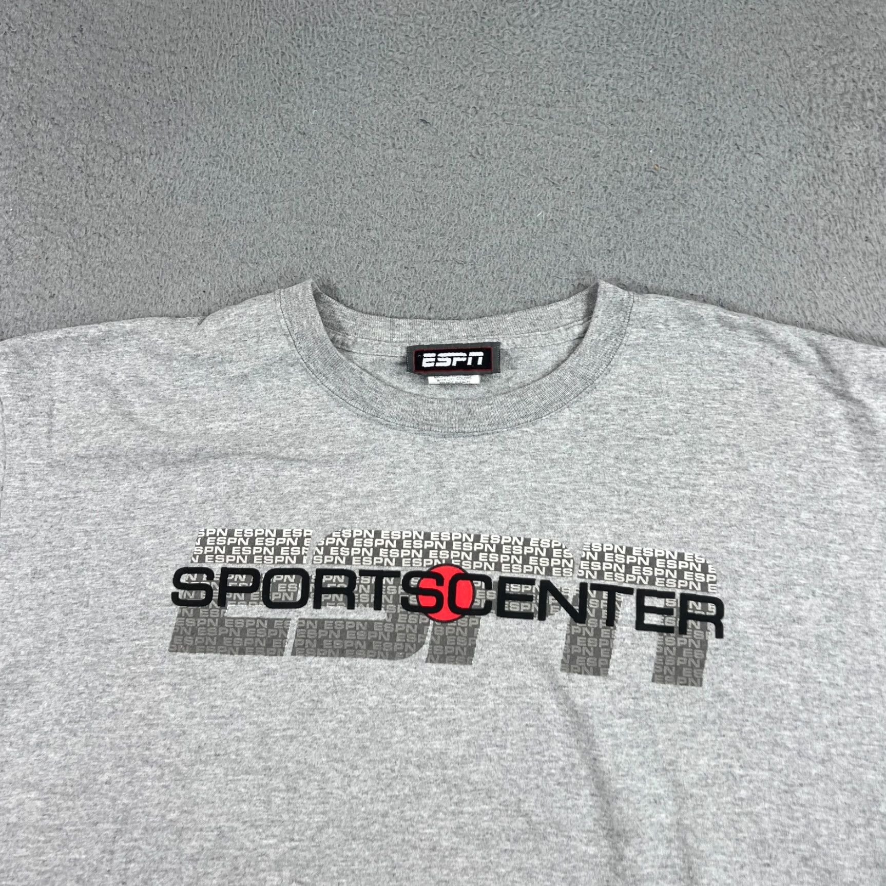 Vintage VINTAGE ESPN T Shirt XL Men Gray Cotton ESPN SportsCenter Graphic Print Short Sleeve Crew Neck 00s 2000s Size US XL / EU 56 / 4 - 2 Thumbnail