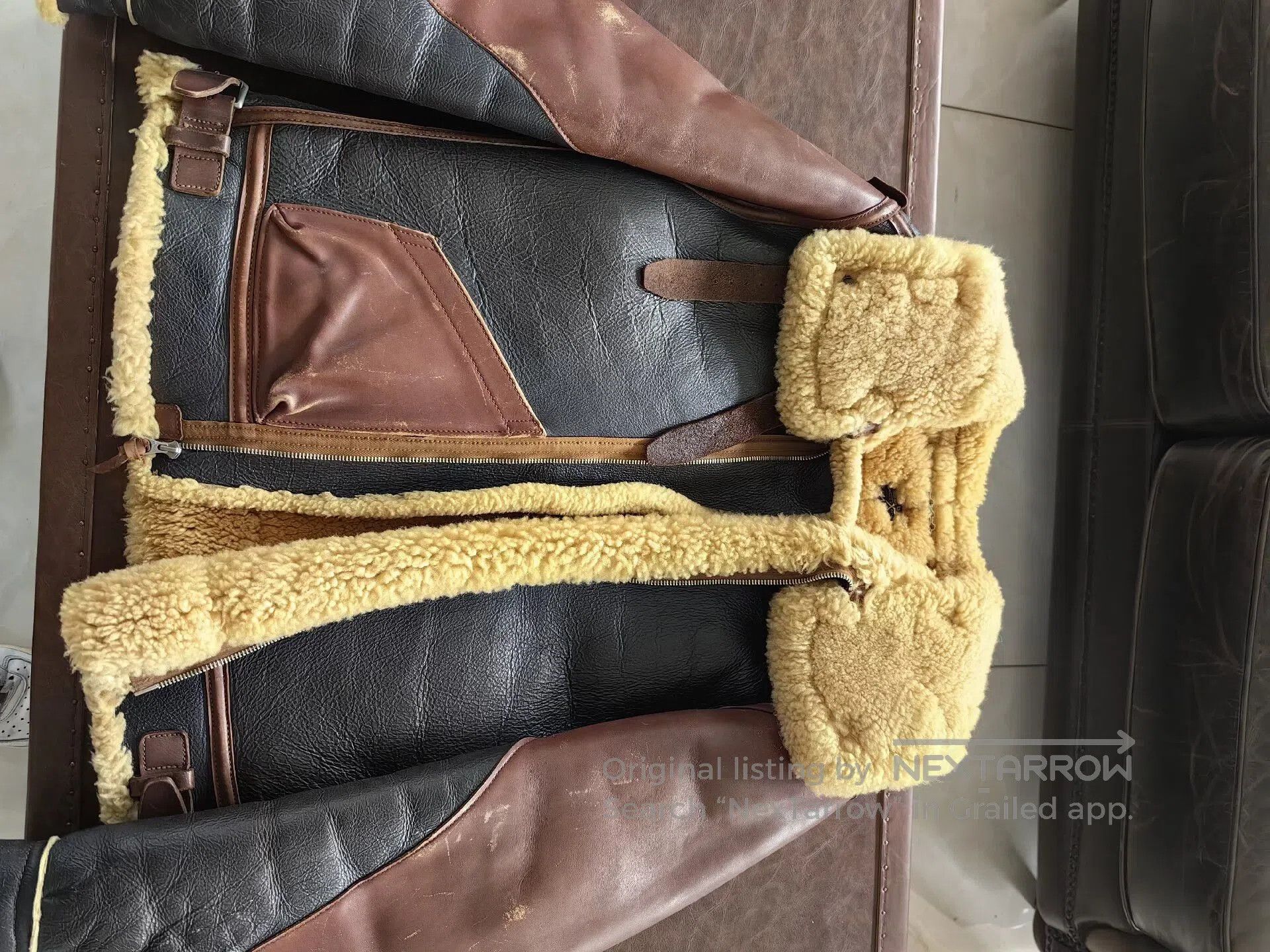 The Real McCoy's real mccoy's b3 shearling flight jacket. Size US M / EU 48-50 / 2 - 8 Thumbnail