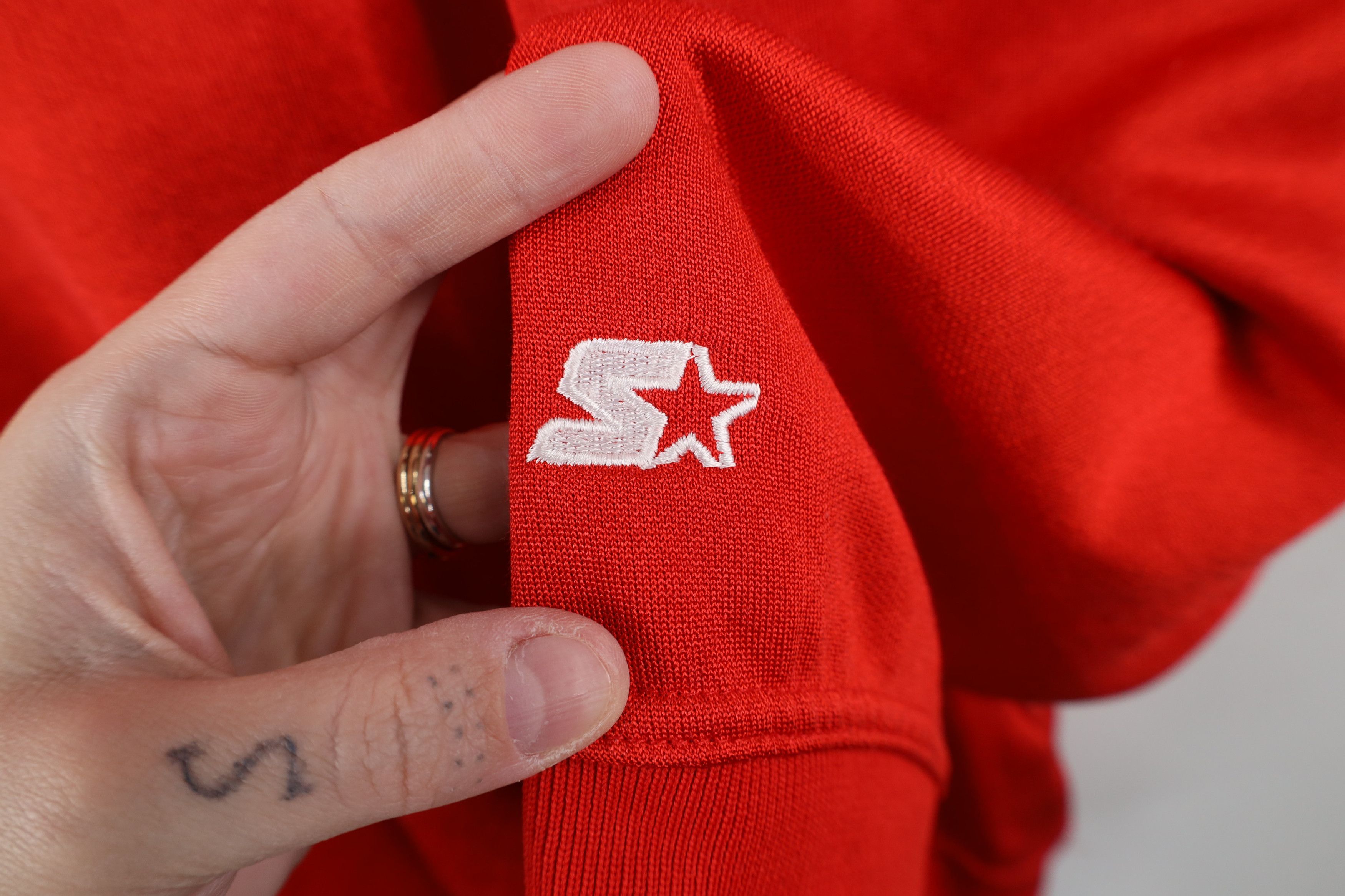 Starter × Vintage Vintage 90s Starter Heavyweight Ohio University Sweatshirt Size US XL / EU 56 / 4 - 4 Thumbnail