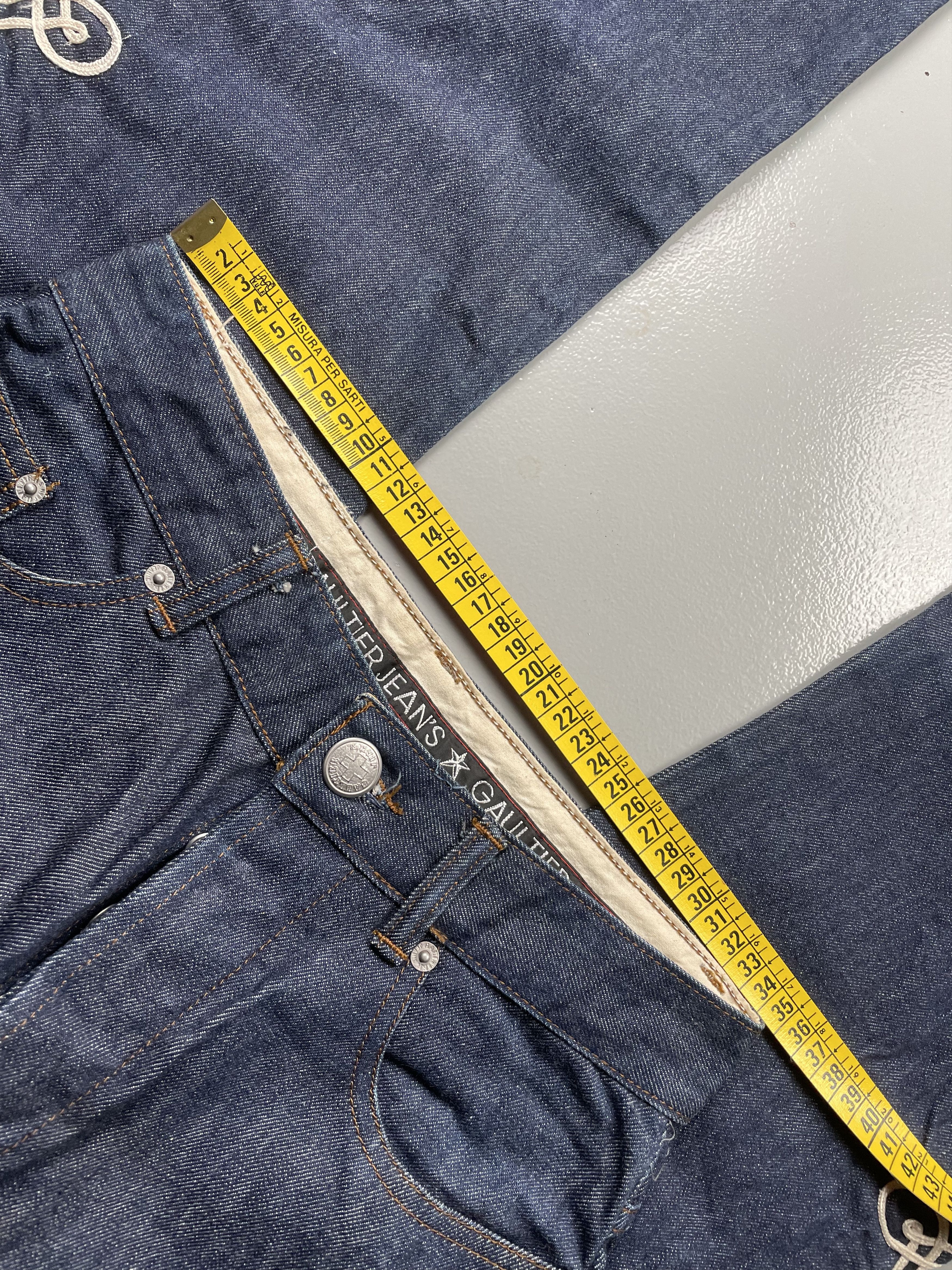 Jean Paul Gaultier vintage Gaultier Jean's embroidered jeans - size 30 Size 30" / US 8 / IT 44 - 11 Thumbnail