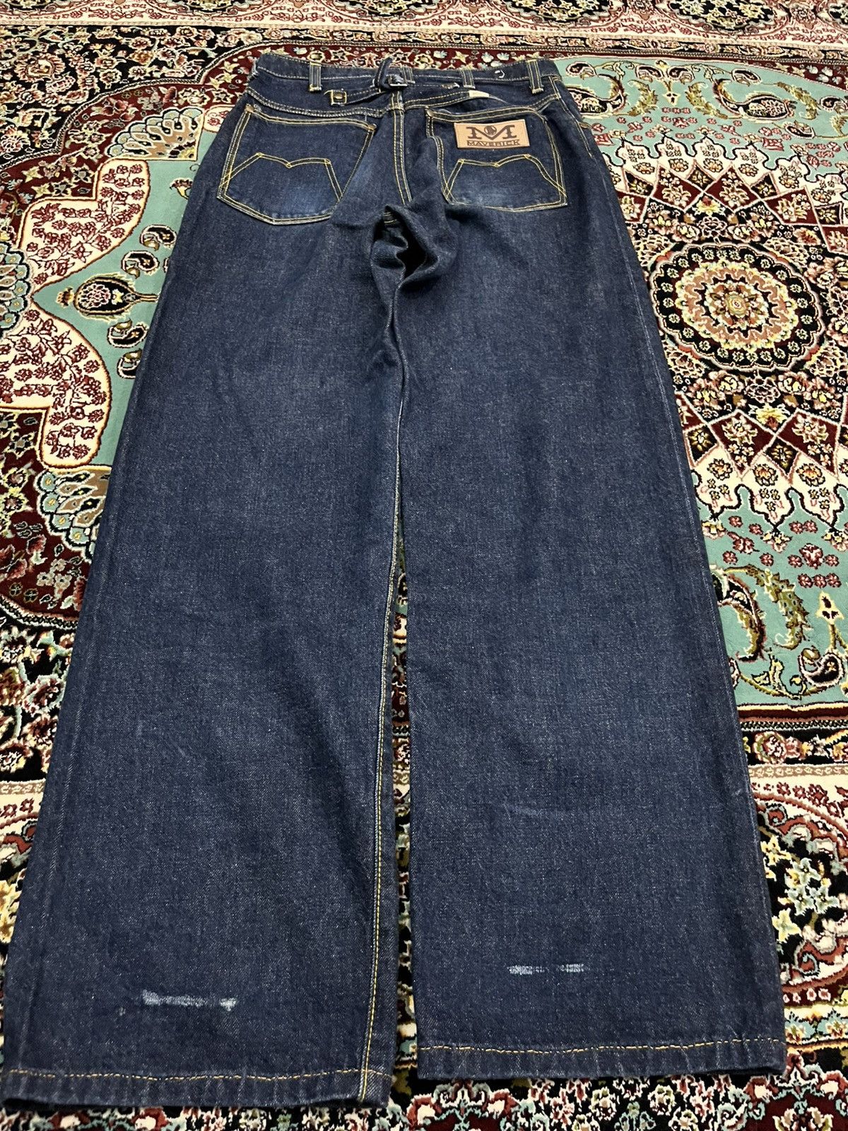 Blue Blue Japan 💥Maverick By Blue Bell Baggy Hooked Jeans Size US 27 - 12 Thumbnail