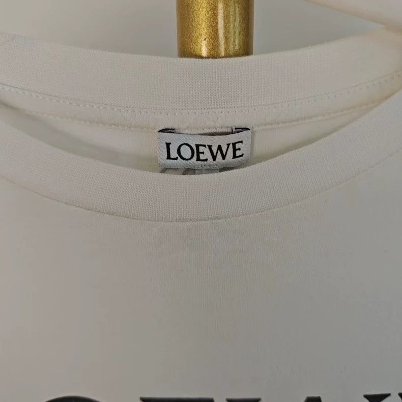 Loewe LOEWE White portrait print short sleeves Size S / US 4 / IT 40 - 3 Thumbnail