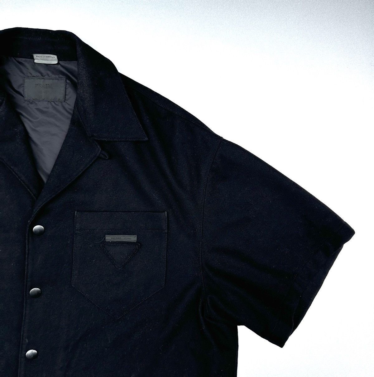 Prada PRADA OVERSIZED WOOL SHIRT Size US L / EU 52-54 / 3 - 1 Thumbnail