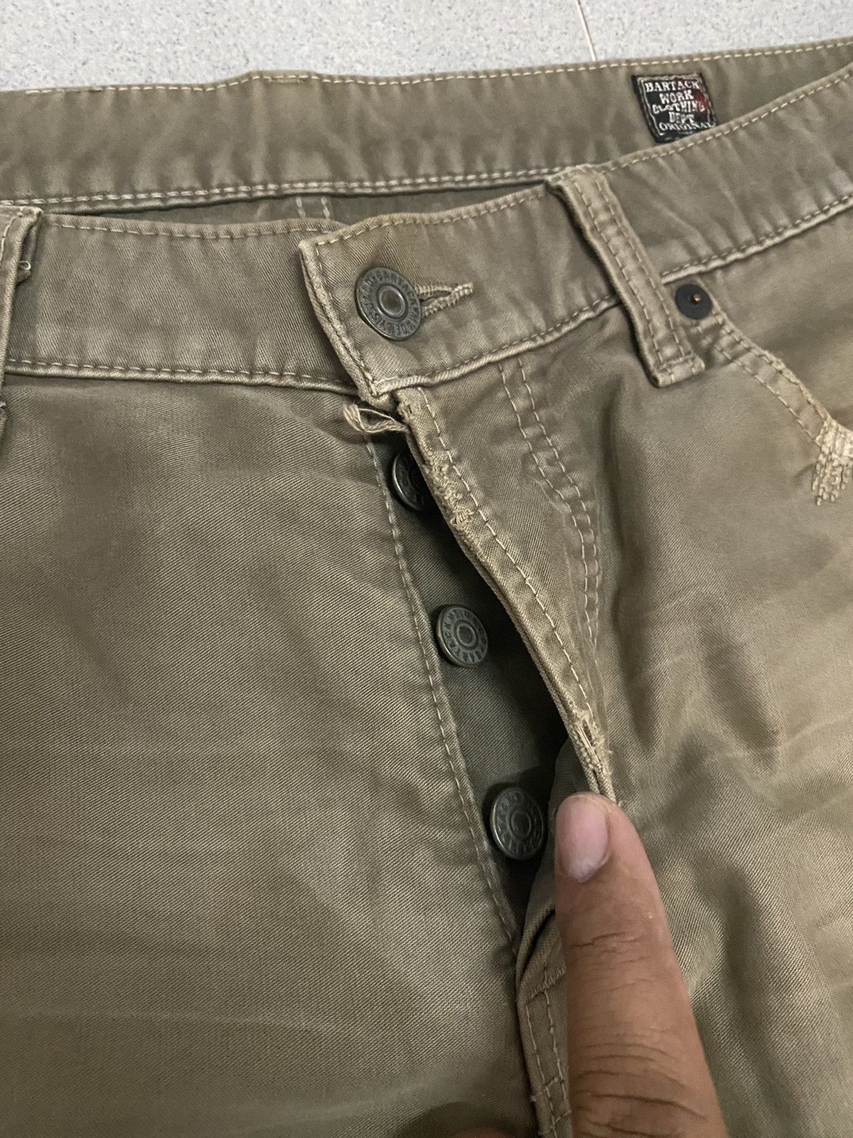 Japanese Brand × Vintage Vintage Bartack Japanese Distress Pants Size US 32 / EU 48 - 12 Thumbnail