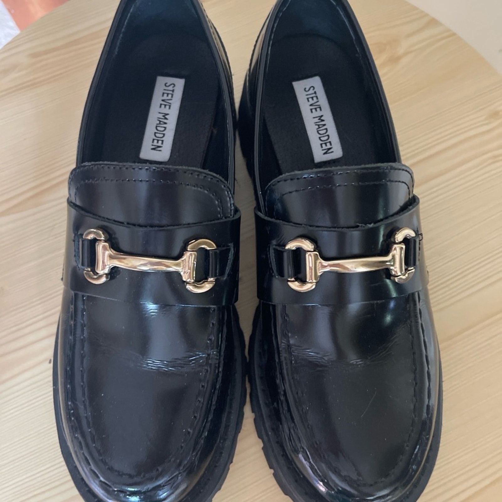 Steve Madden Steve Madden Lando Black Loafers Size US 8.5 / IT 38.5 - 6 Thumbnail