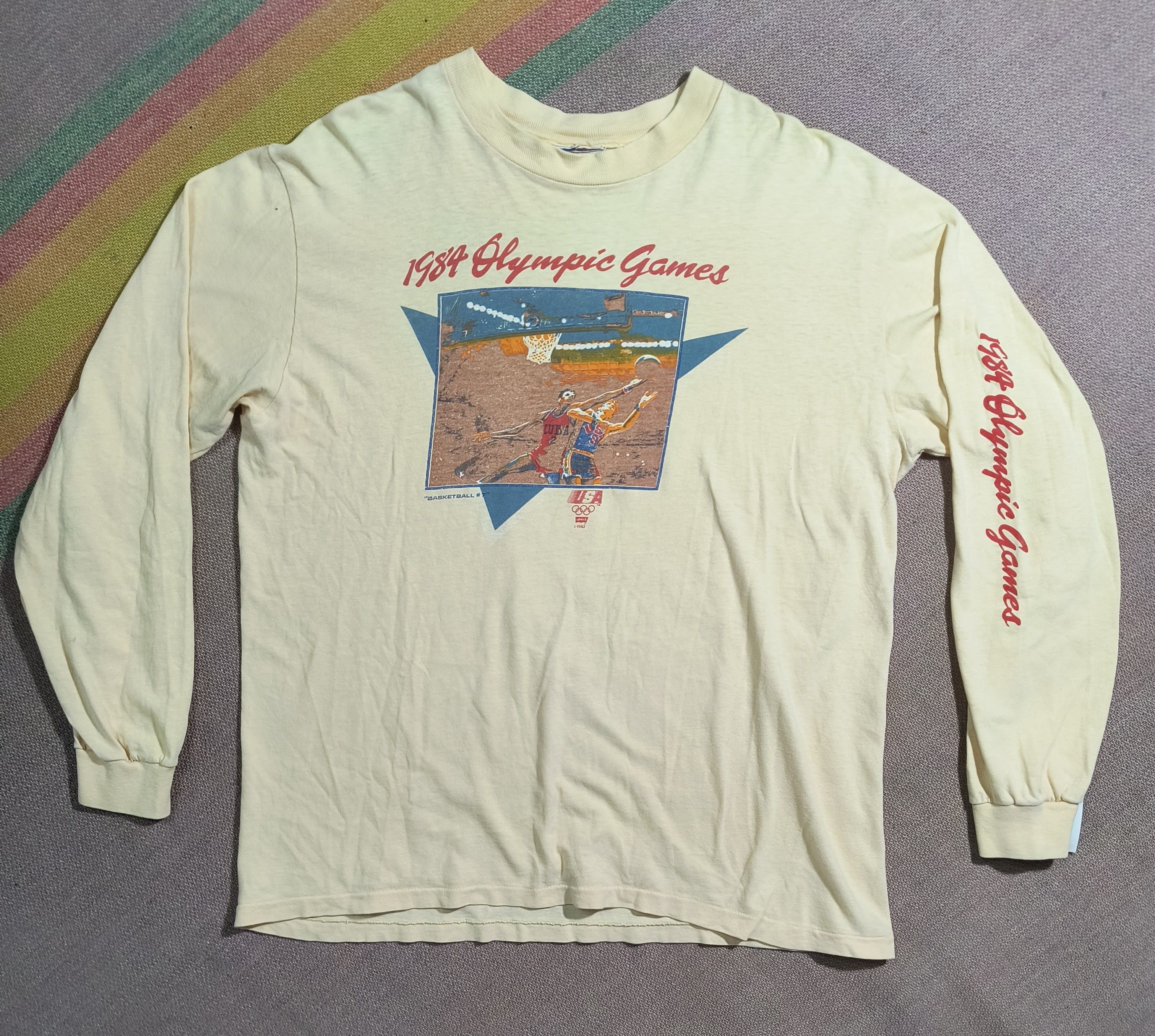 Levi's Vintage Levi's USA Olympic games 1984 LS tee Size US L / EU 52-54 / 3 - 2 Thumbnail