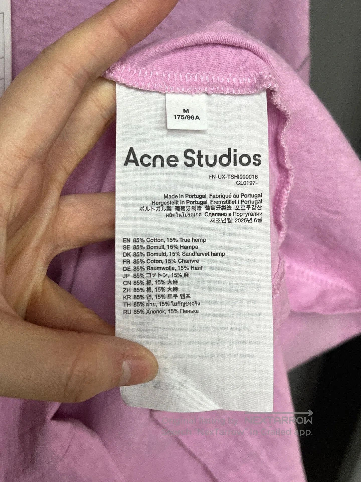 Acne Studios Acne Studio Long Sleeve Pink 1996 Shirt. Size M / US 6-8 / IT 42-44 - 3 Thumbnail
