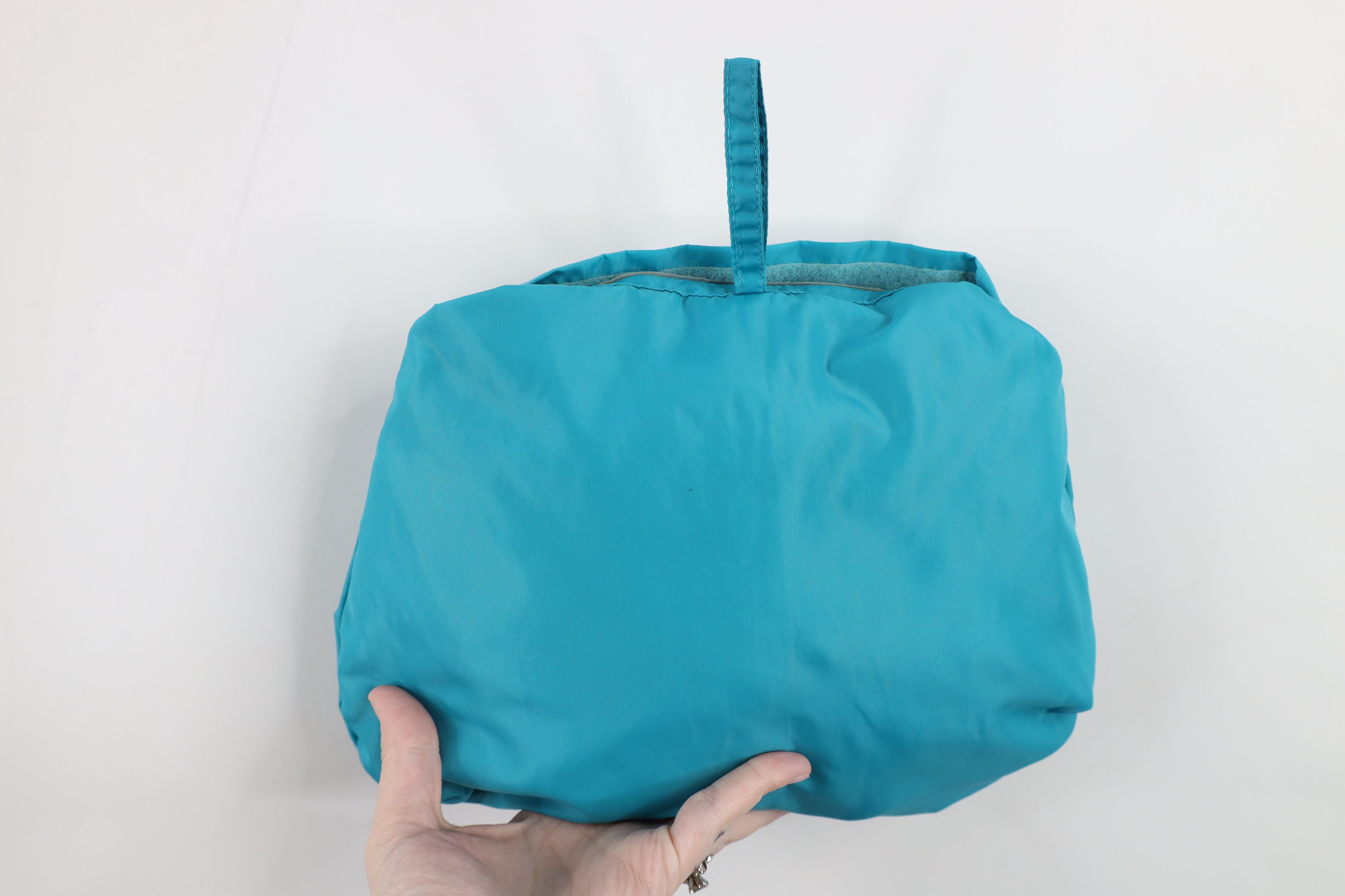 Columbia × Vintage Vintage 80s Columbia Hooded Packable Anorak Jacket Teal Size US L / EU 52-54 / 3 - 15 Thumbnail