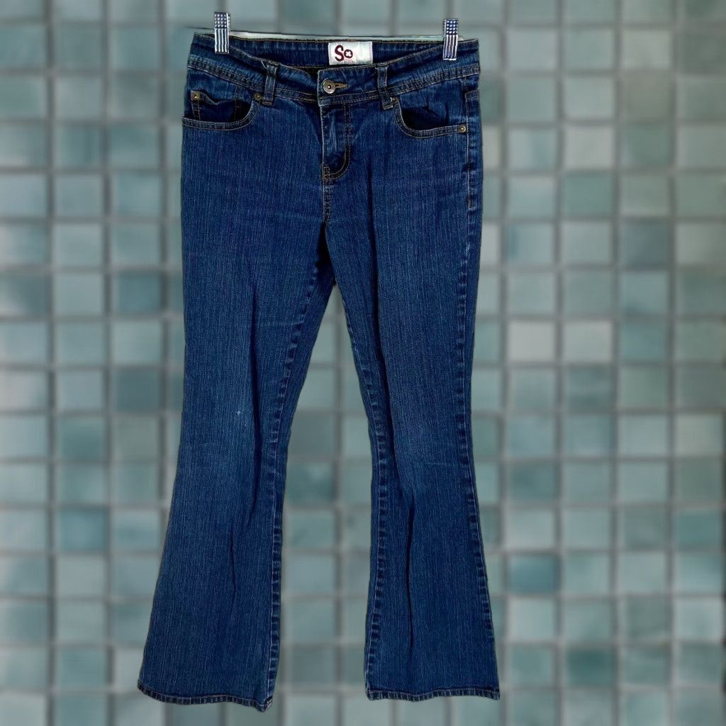 Denime SO Jeans Bootcut Women's Blue Denim Size 28 32 5 XS? Wait არ Size 27" / US 4 / IT 40 - 1 Thumbnail
