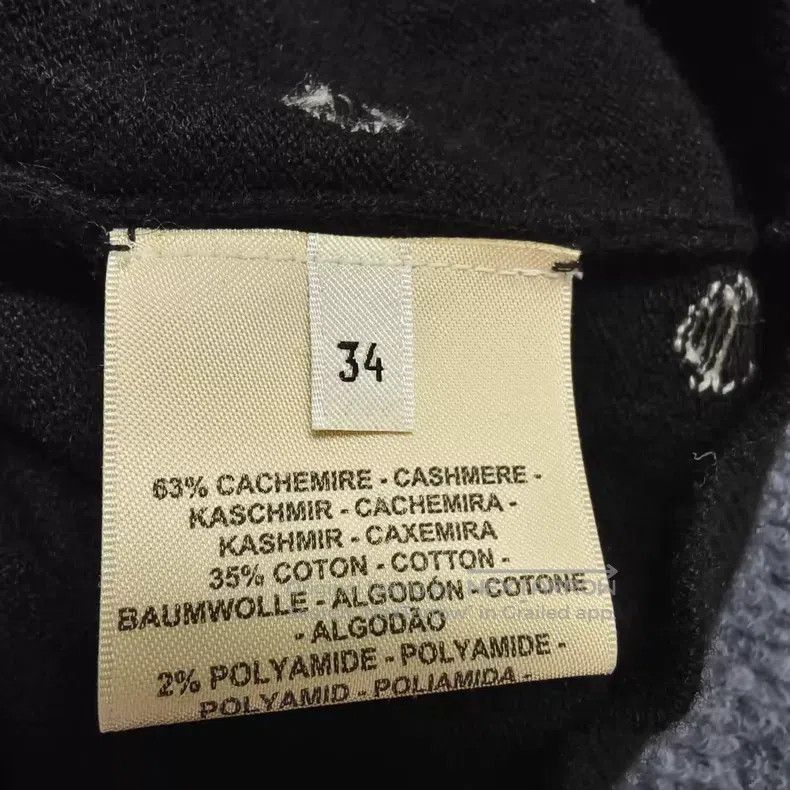 Hermes Hermes Constellation Black and White Polka Dot Cashmere Kn Size XXS / US 00 / IT 34 - 4 Thumbnail