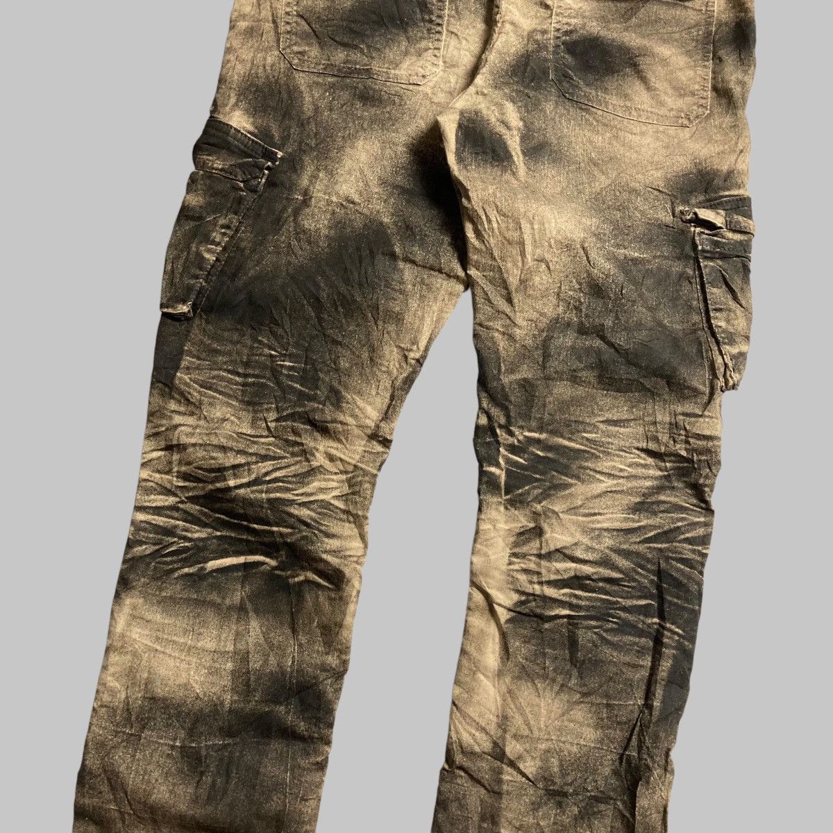 GOSTAR DE FUGA × Japanese Brand × Le Grande Bleu (L.G.B.) 🇯🇵 COOLATIQUES Cargo Pants Slimfit Tie Dye Design RARE💥 Size US 29 - 4 Thumbnail