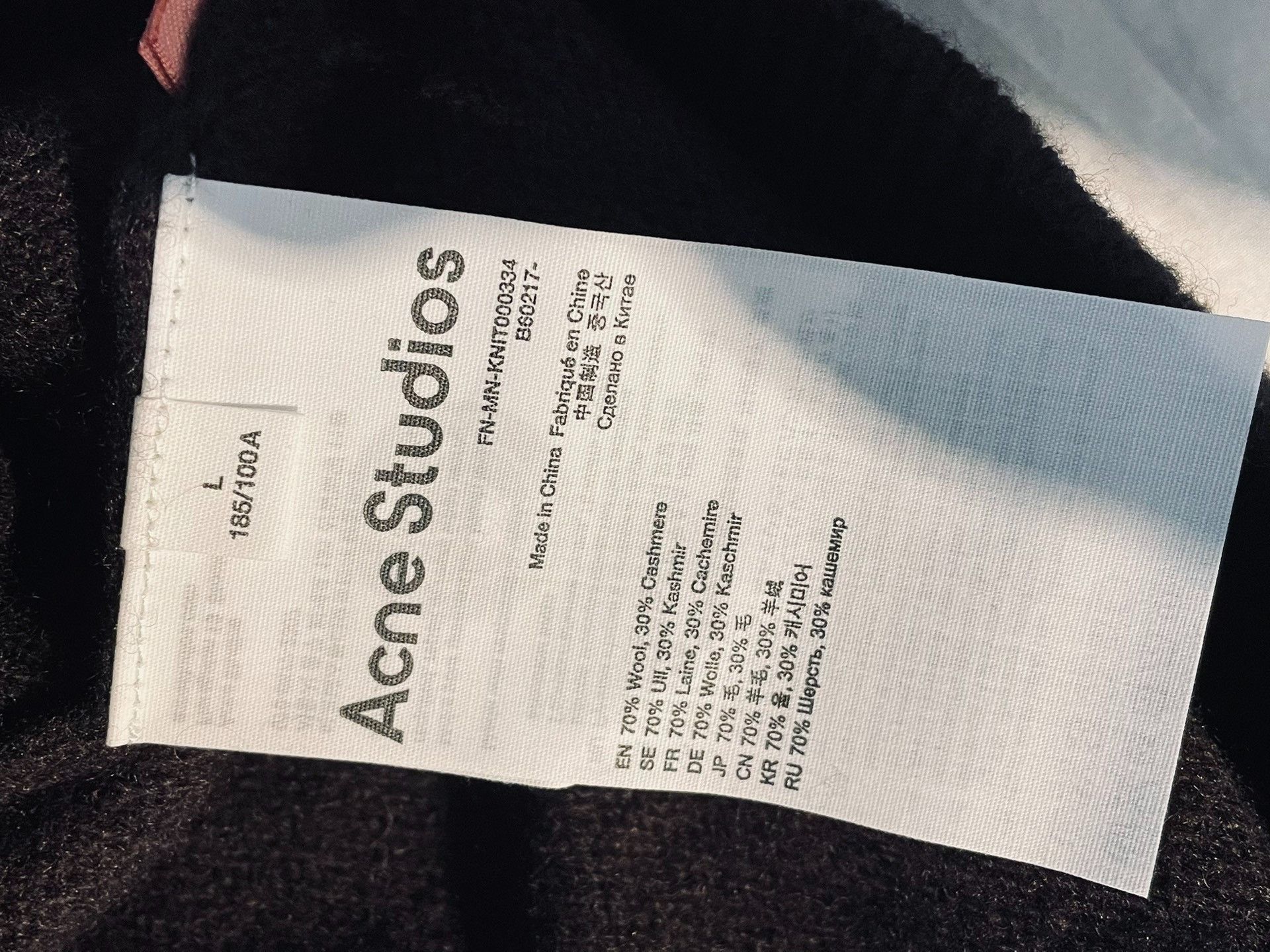 Acne Studios acne studios V-neck sweater 2501-Nextarrow Size US L / EU 52-54 / 3 - 6 Thumbnail