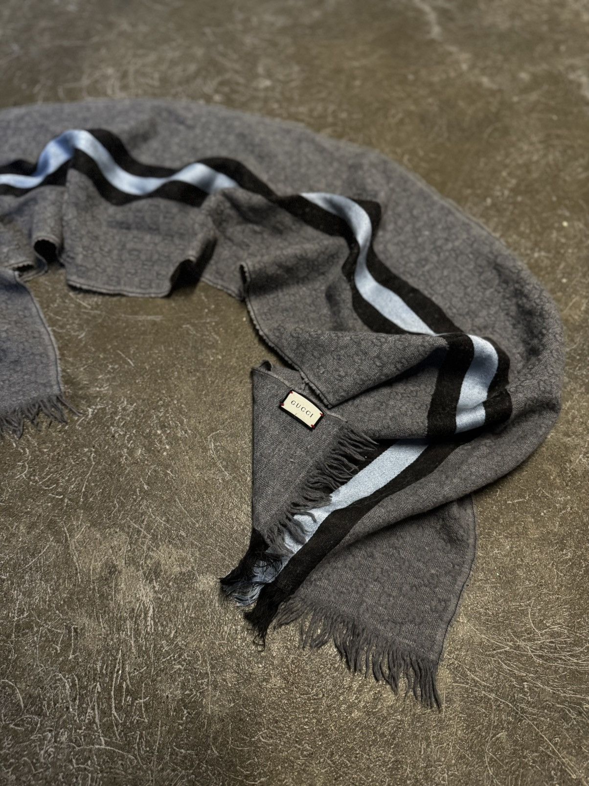 Gucci Gucci Wool GG Logo Scarf Size ONE SIZE - 3 Thumbnail