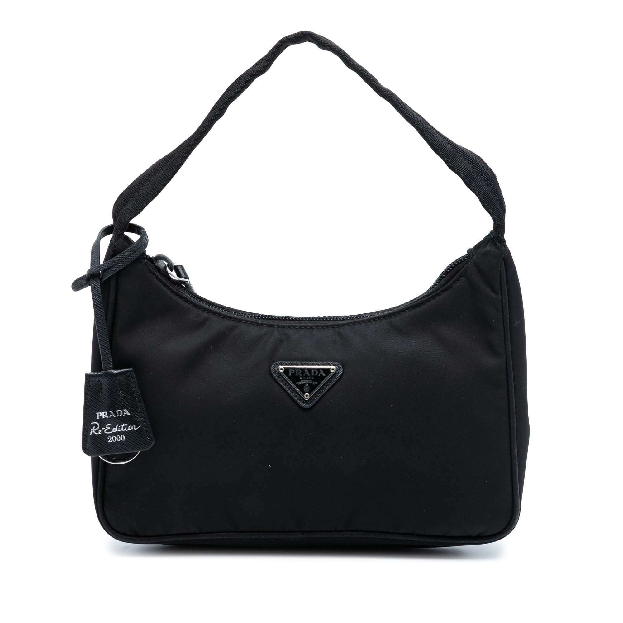 Prada Mini Re Nylon Re Edition 2000 Shoulder Bag in Black, Women's