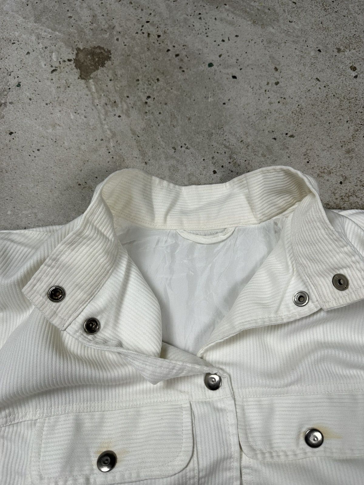 If Six Was Nine × Japanese Brand × Le Grande Bleu (L.G.B.) Vintage Y2K White Boxy Fit Bomber Jacket archive Size US L / EU 52-54 / 3 - 12 Thumbnail