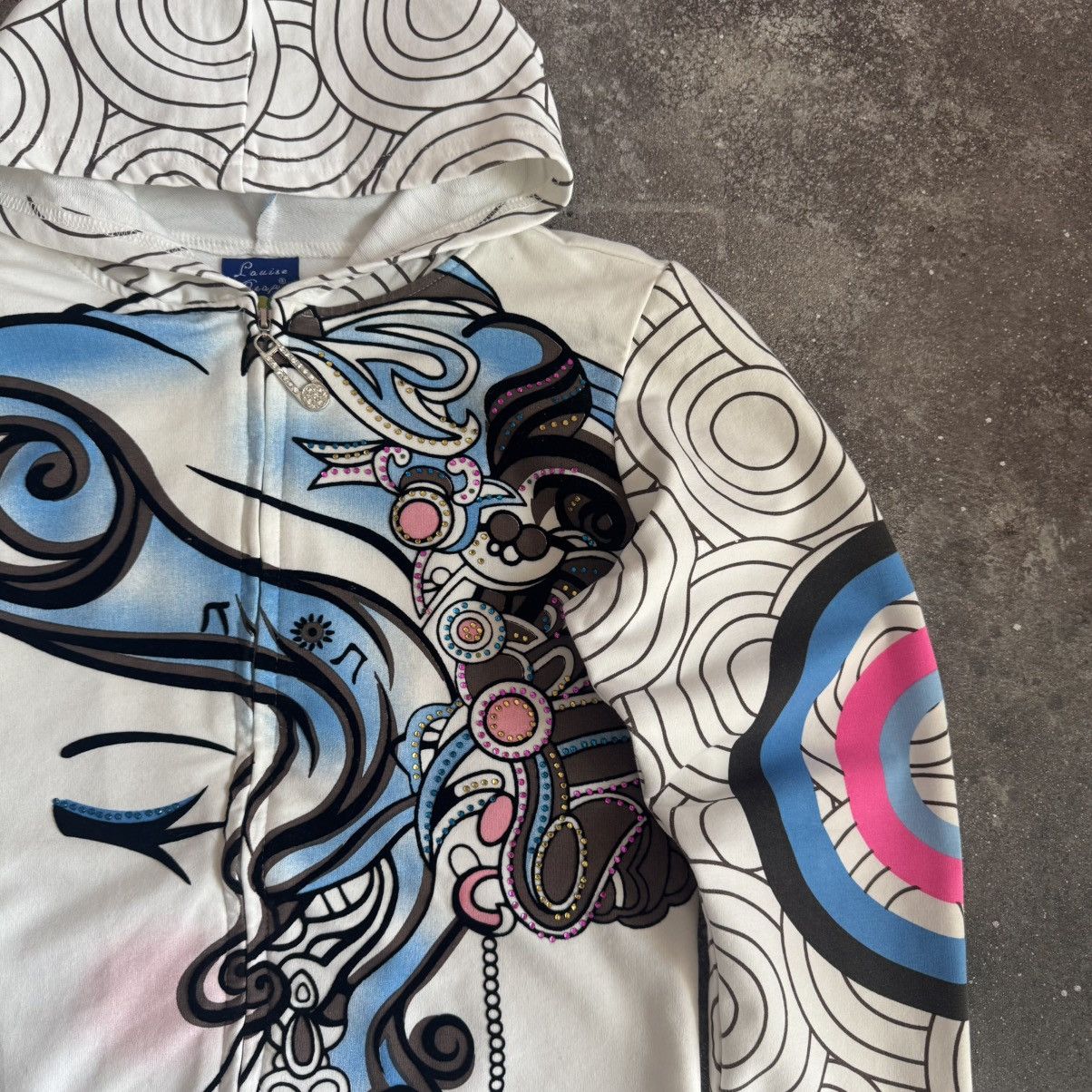 Hysteric Glamour 2000’s Aesthetic Vintage Y2K Glamour Zip Hoodie Size S / US 4 / IT 40 - 5 Thumbnail